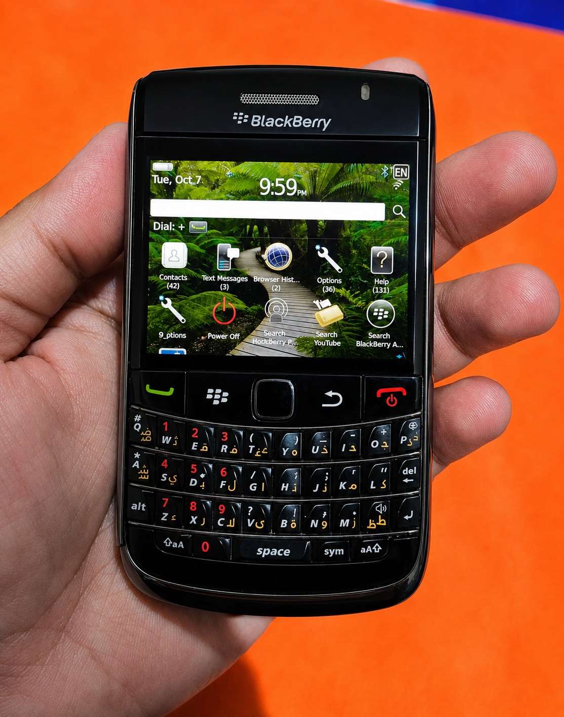 BlackBerry Bold 9700–For Sell 
{Price 180}_{Contact - 66221910}Build: Solid & cl - Image 3