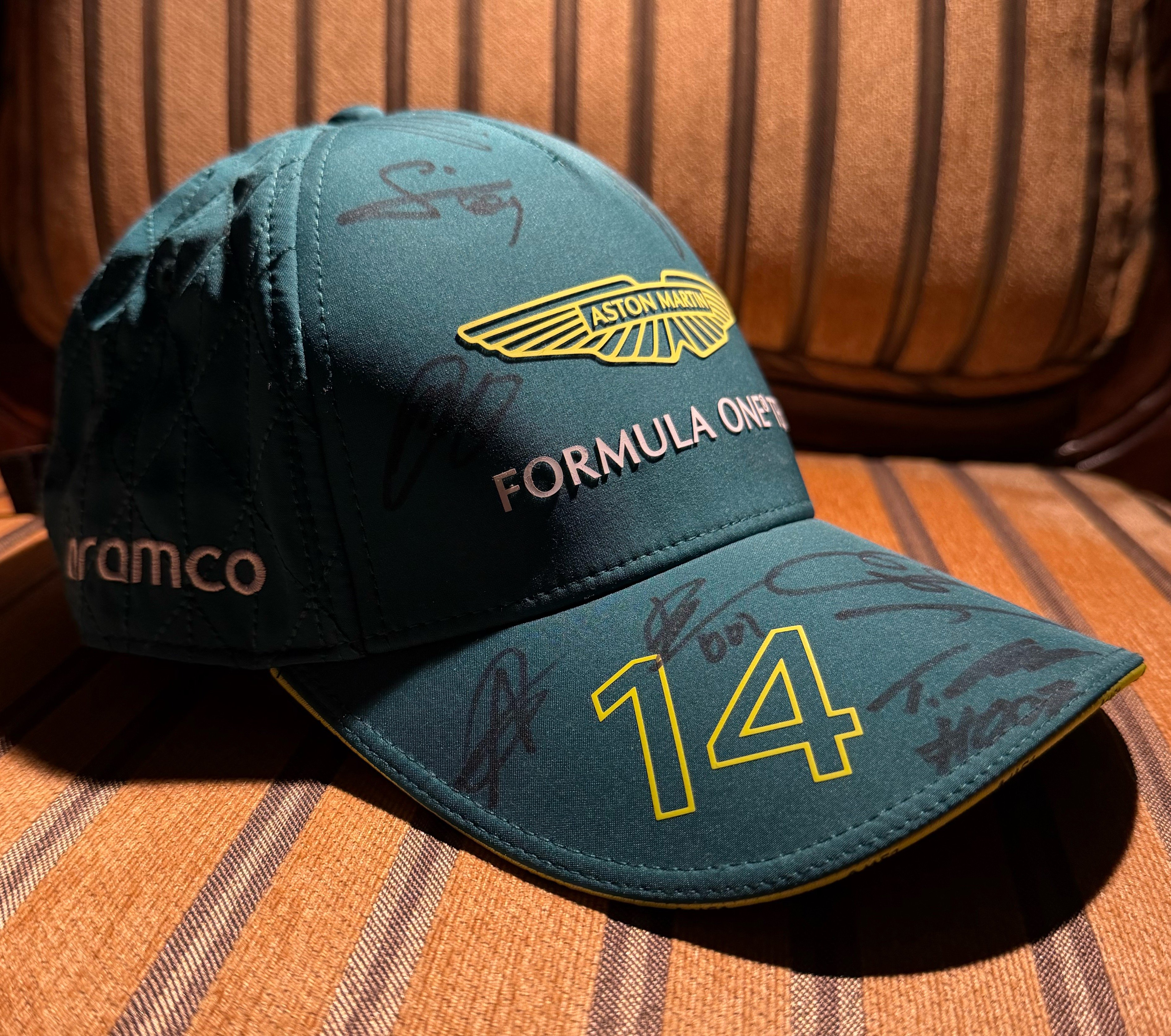 F1 Aston Martin Fernando Alonso Team Cap (SIGNED) - Image 3