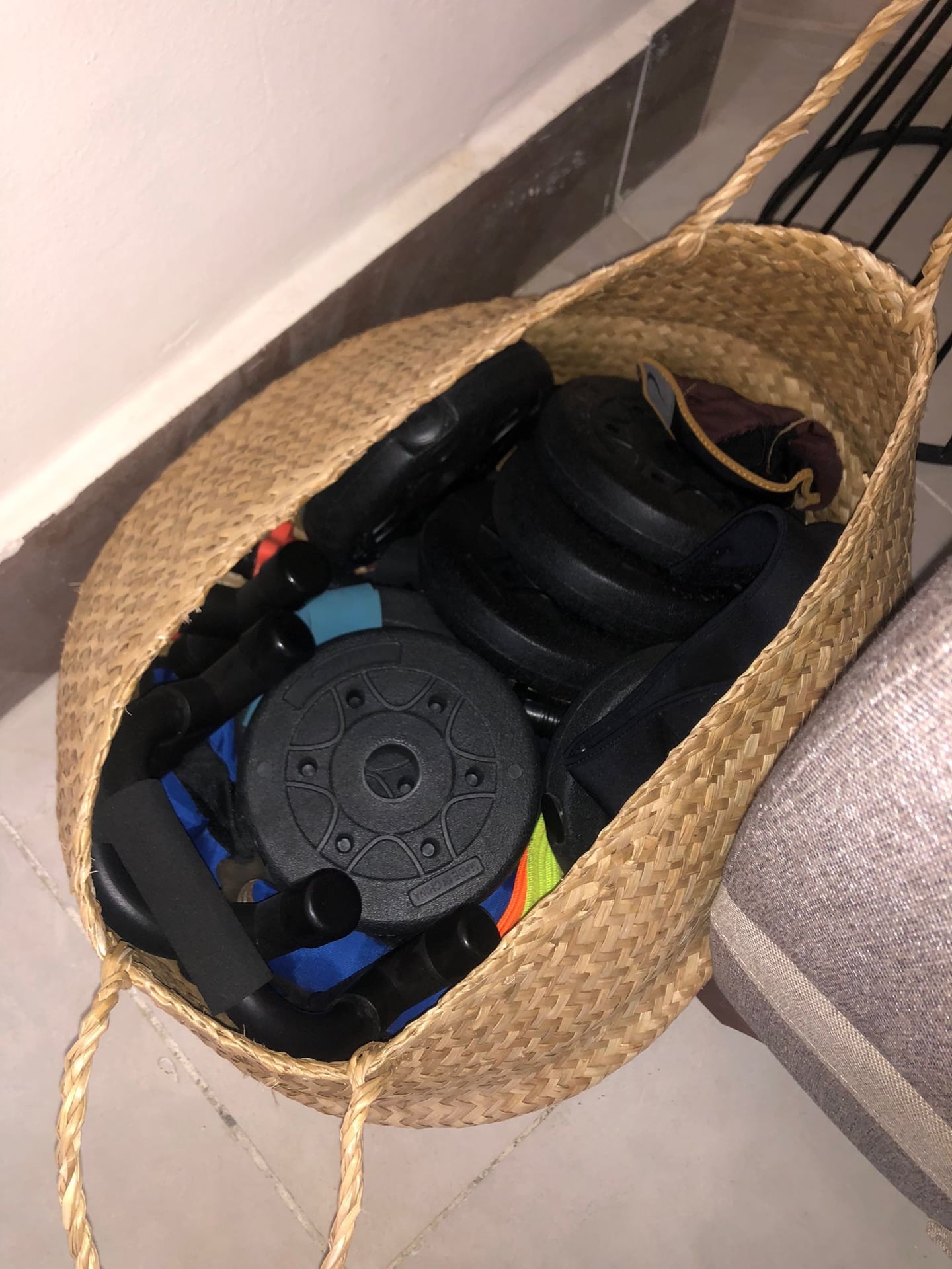 Bar and dumbbells - Image 1