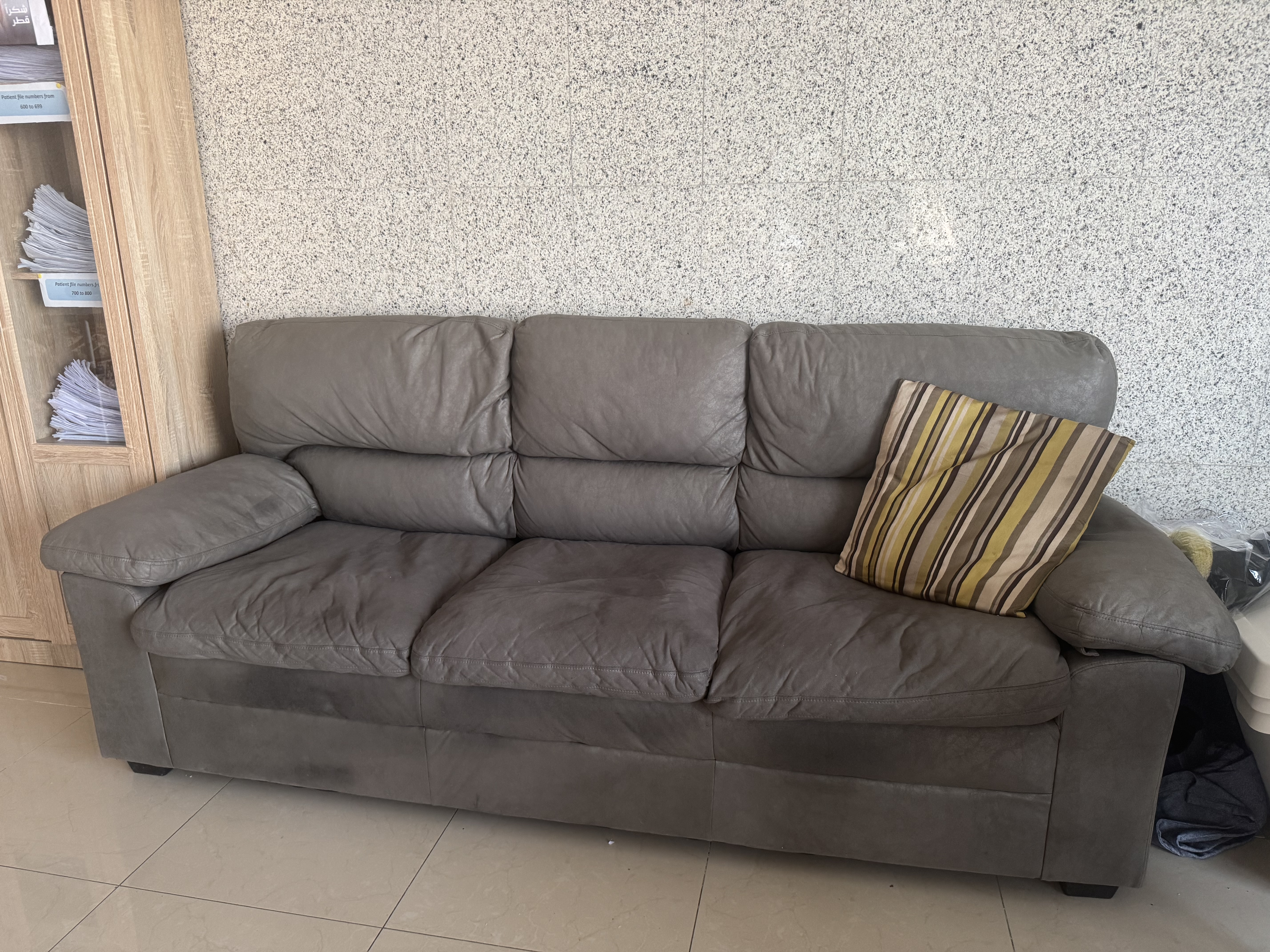 Sofa used in spare room in office  - Image 4