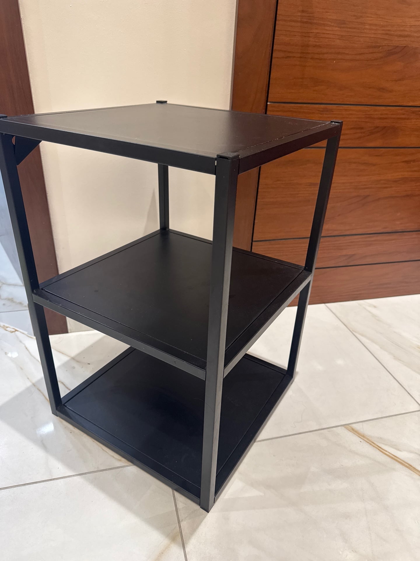 Black 3-Tier Shelf / Side Table - Image 2