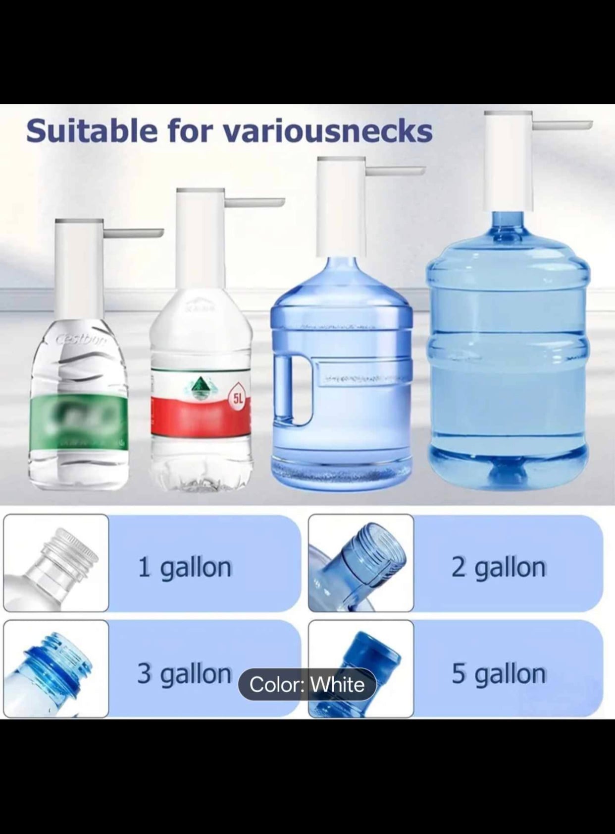 Automatic Water Dispenser Pump Fits-19L - Image 3