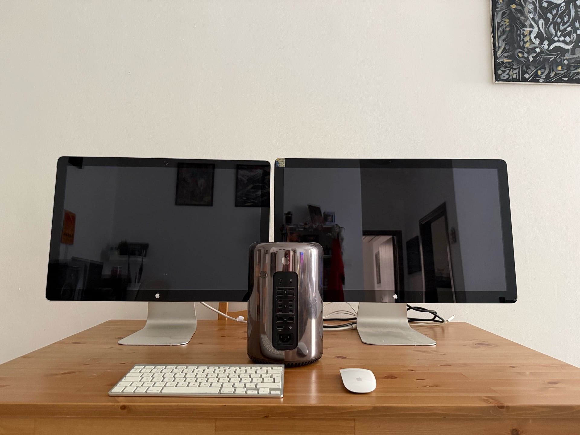 Mac Pro 2013 + Dual Monitor Setup for Sale - Image 1