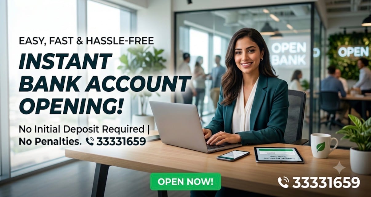 OPEN CORPORATE BANK ACCOUNT WITHOUT DEPOSIT