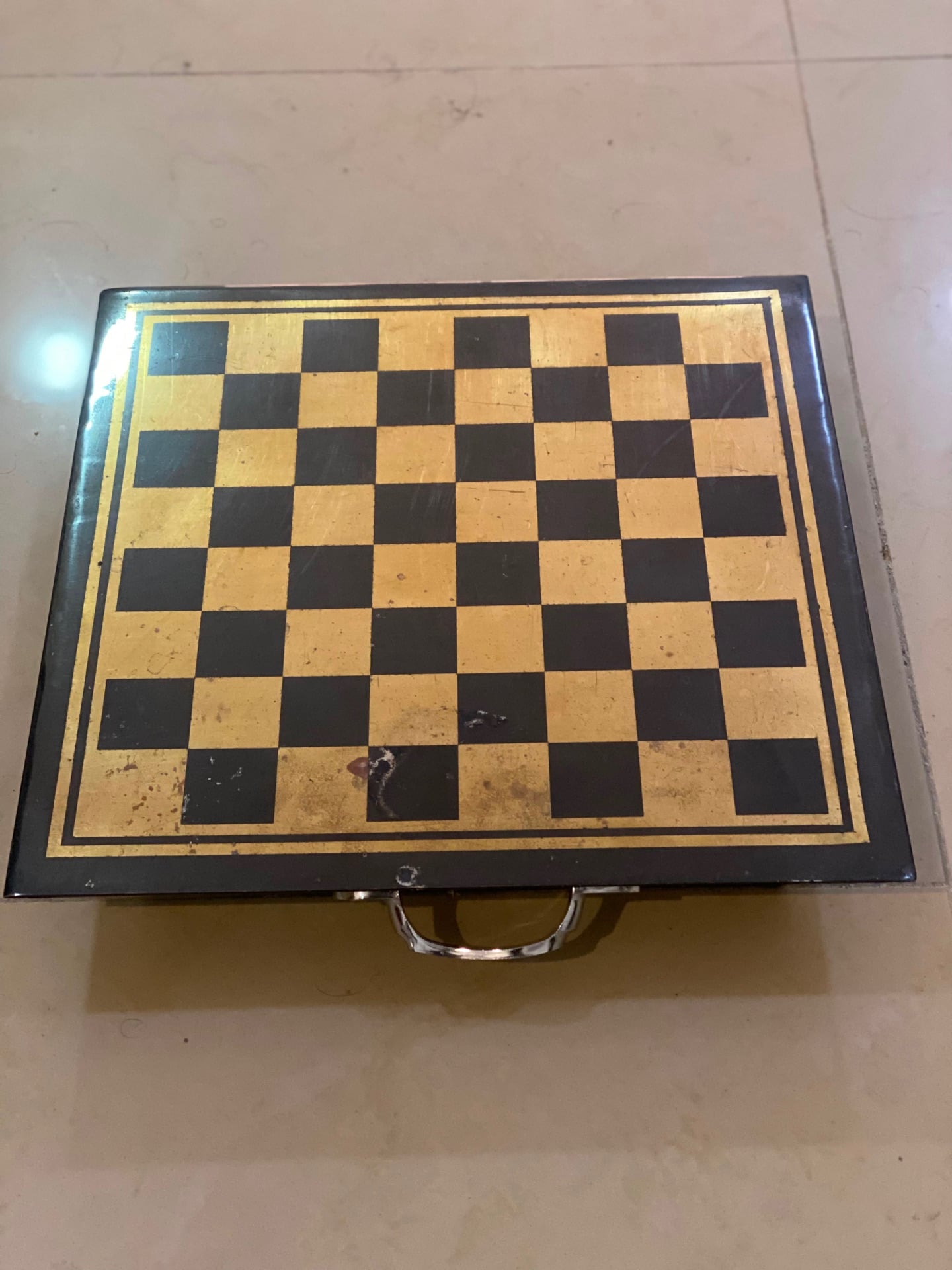  Metallic Chess Set with Storage case - Excellent Condition - Image 7