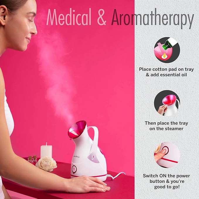 HealthSense Steamer with Nano-Ionic Technology UV Steam Sterilization - Image 4