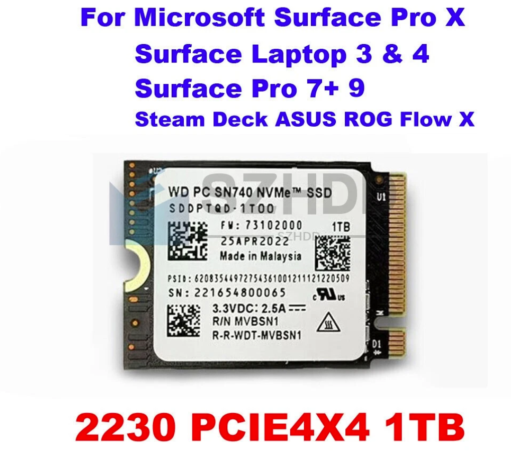 WD SN740 NVME M.2 SSD 1TB - Image 1