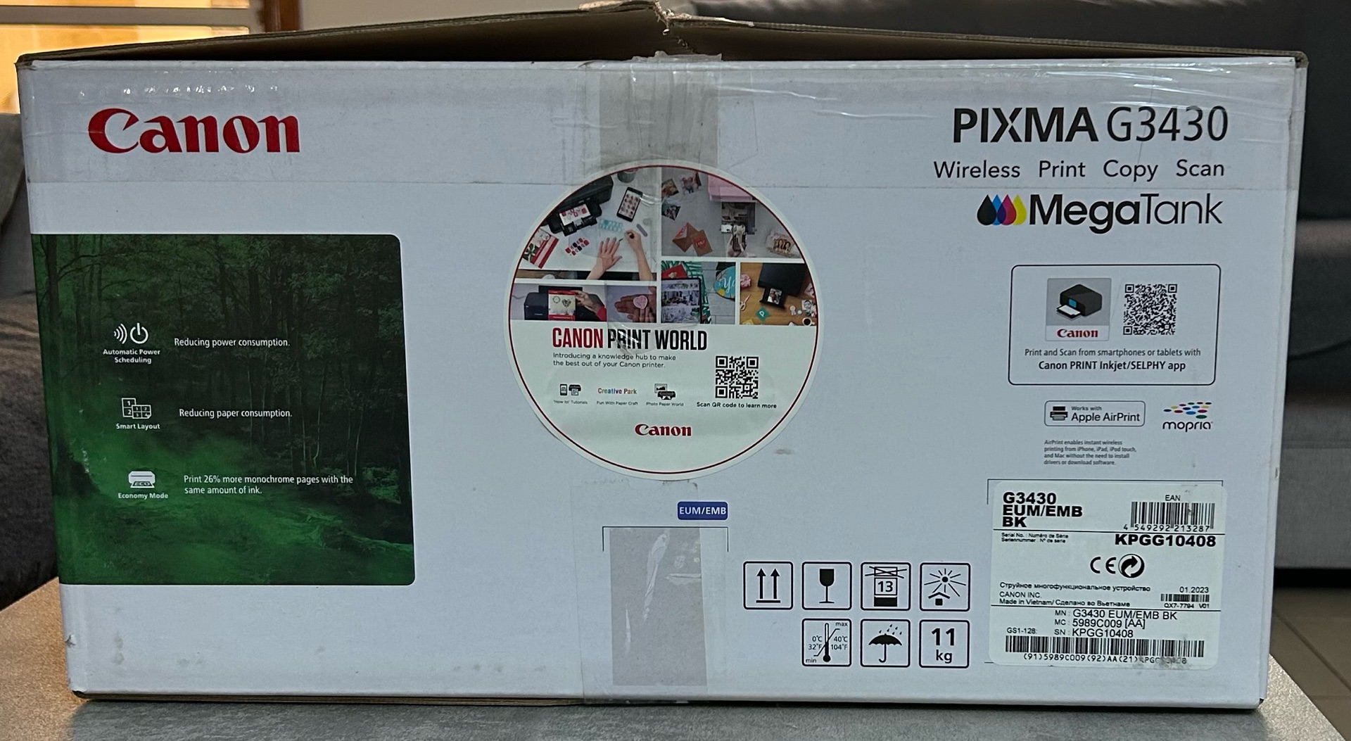 Canon Zero Cartridge Wi-Fi Print Copy Scan PIXMA G3430 - Image 5