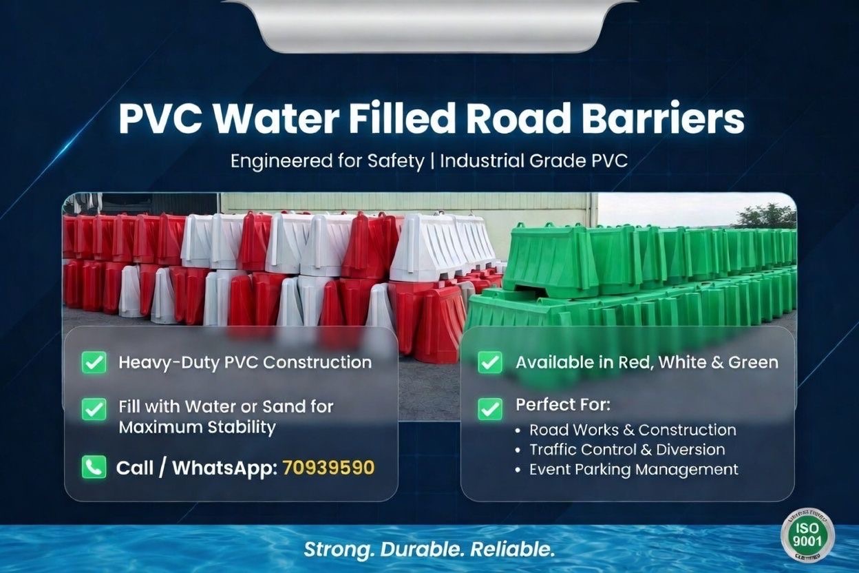 Road Barriers for Sale in Qatar | Water Filled | Best Price - Image 4