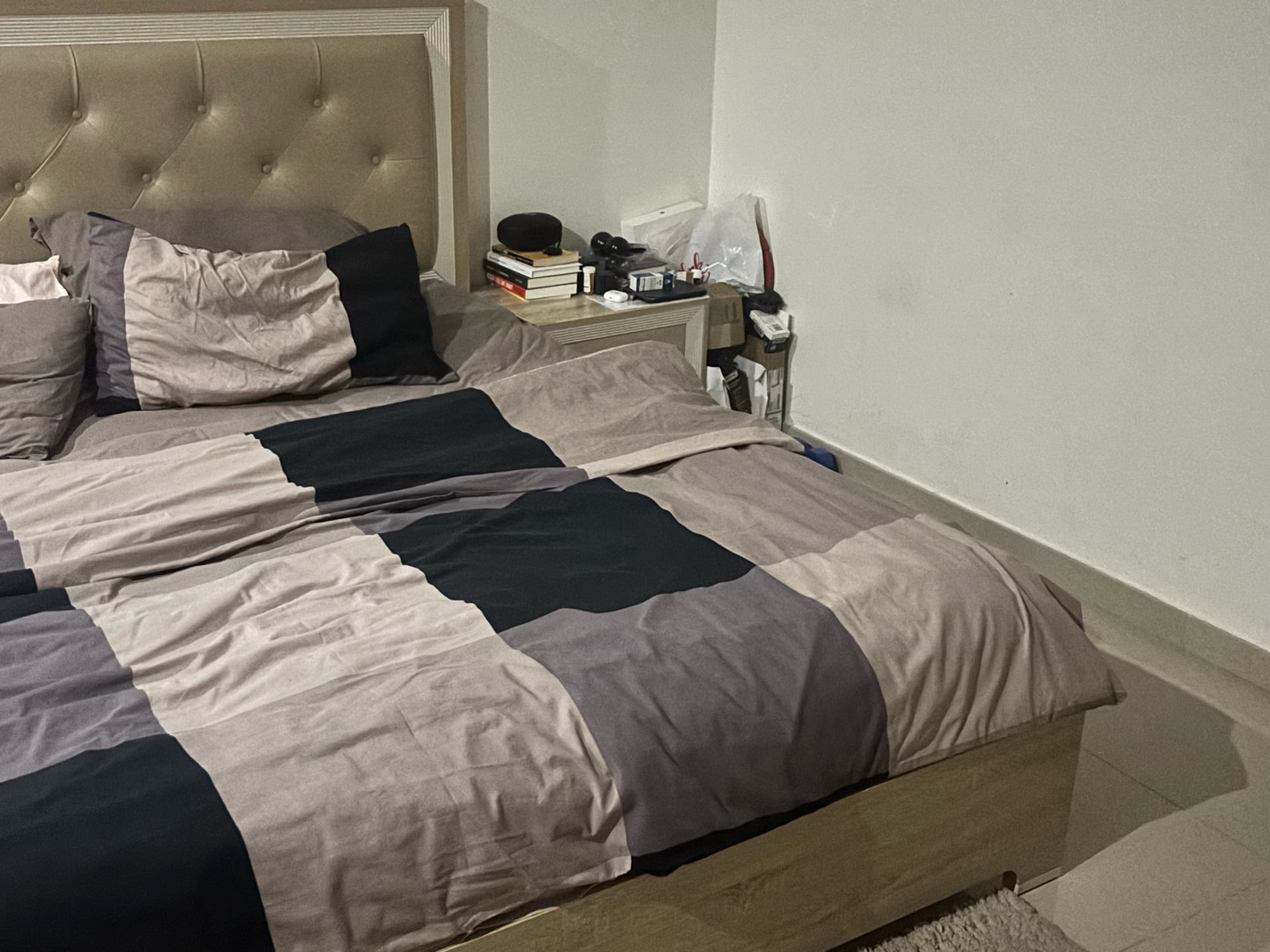 King size bed, mattress and mirror dresser for sale  - Image 5
