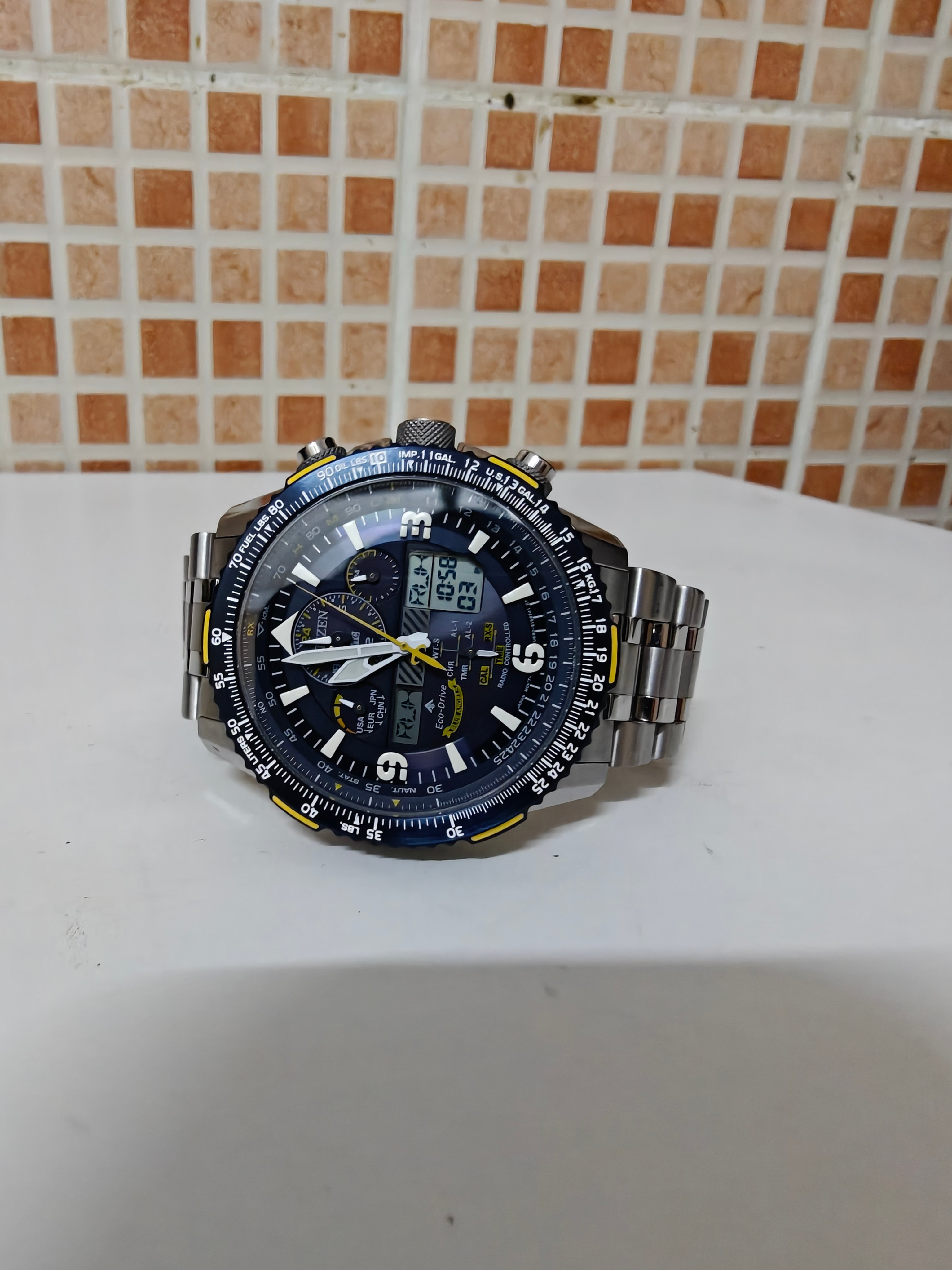 Citizen Men's Analog & Digital Watch Promaster Blue Angels JY8078-52L - Image 2