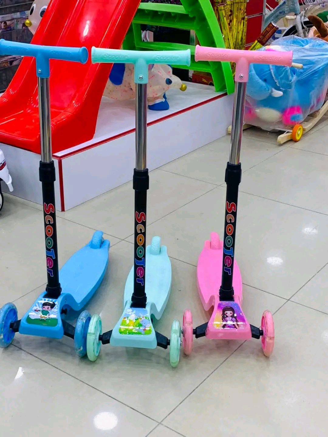 3-Wheel Foldable Scooter For Kids 2-5yrs سكوتر قابل للطي بثلاث عجلات للأطفال من  - Image 5