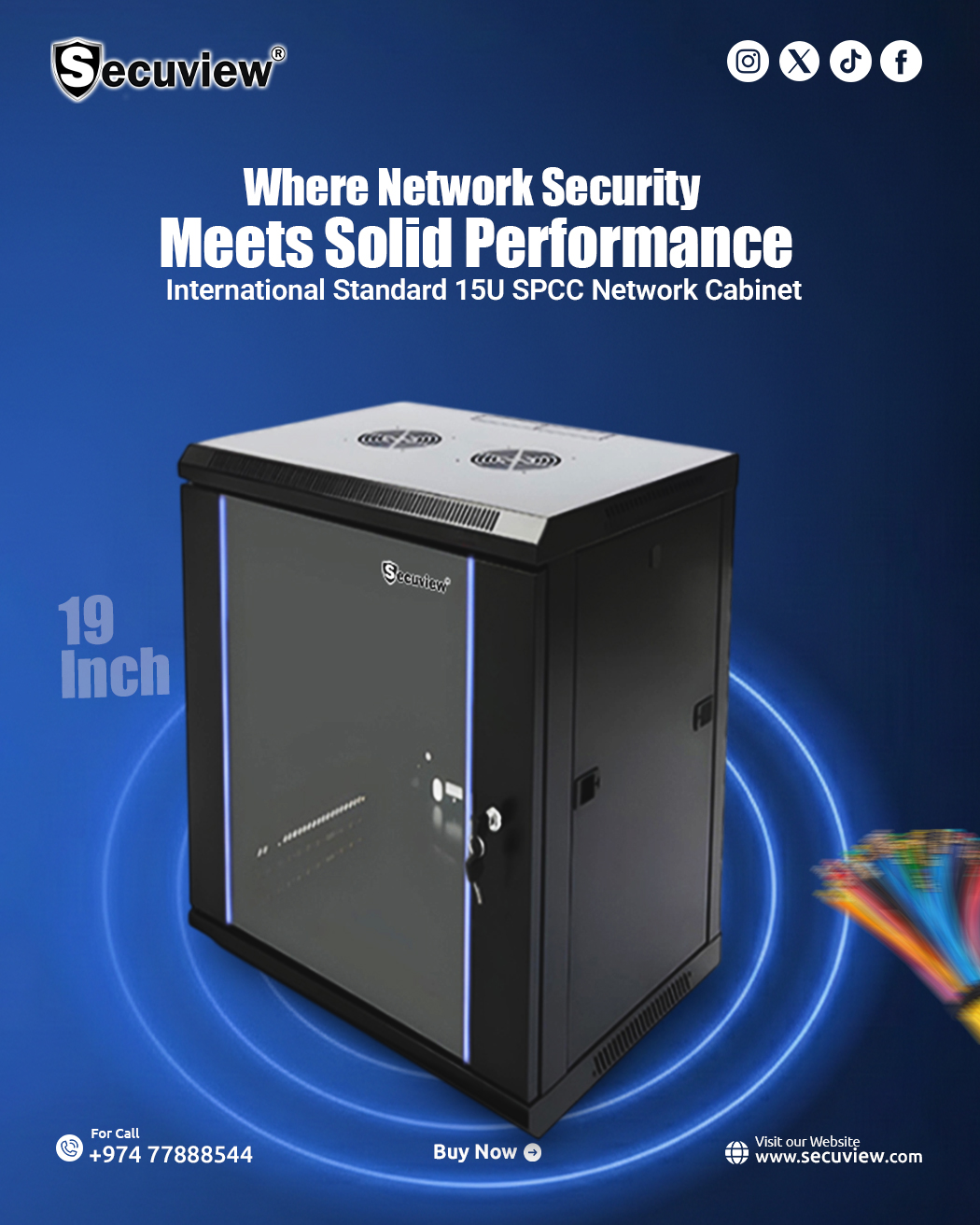 Secuview Server Rack Cabinet Secuview 19 Inch International | Items | Qatar Living Classifieds