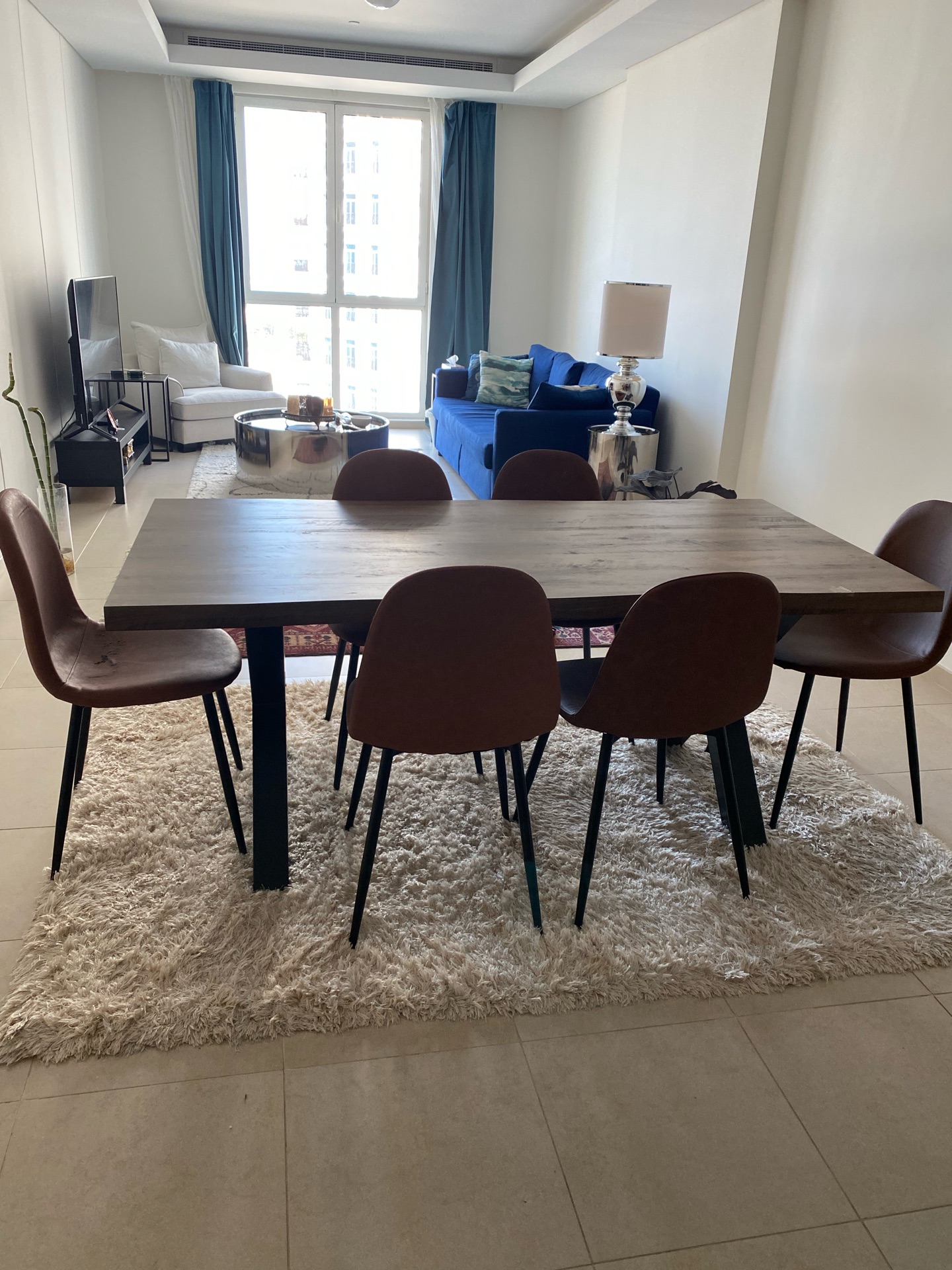 Dining table with 6 chairs - Image 3