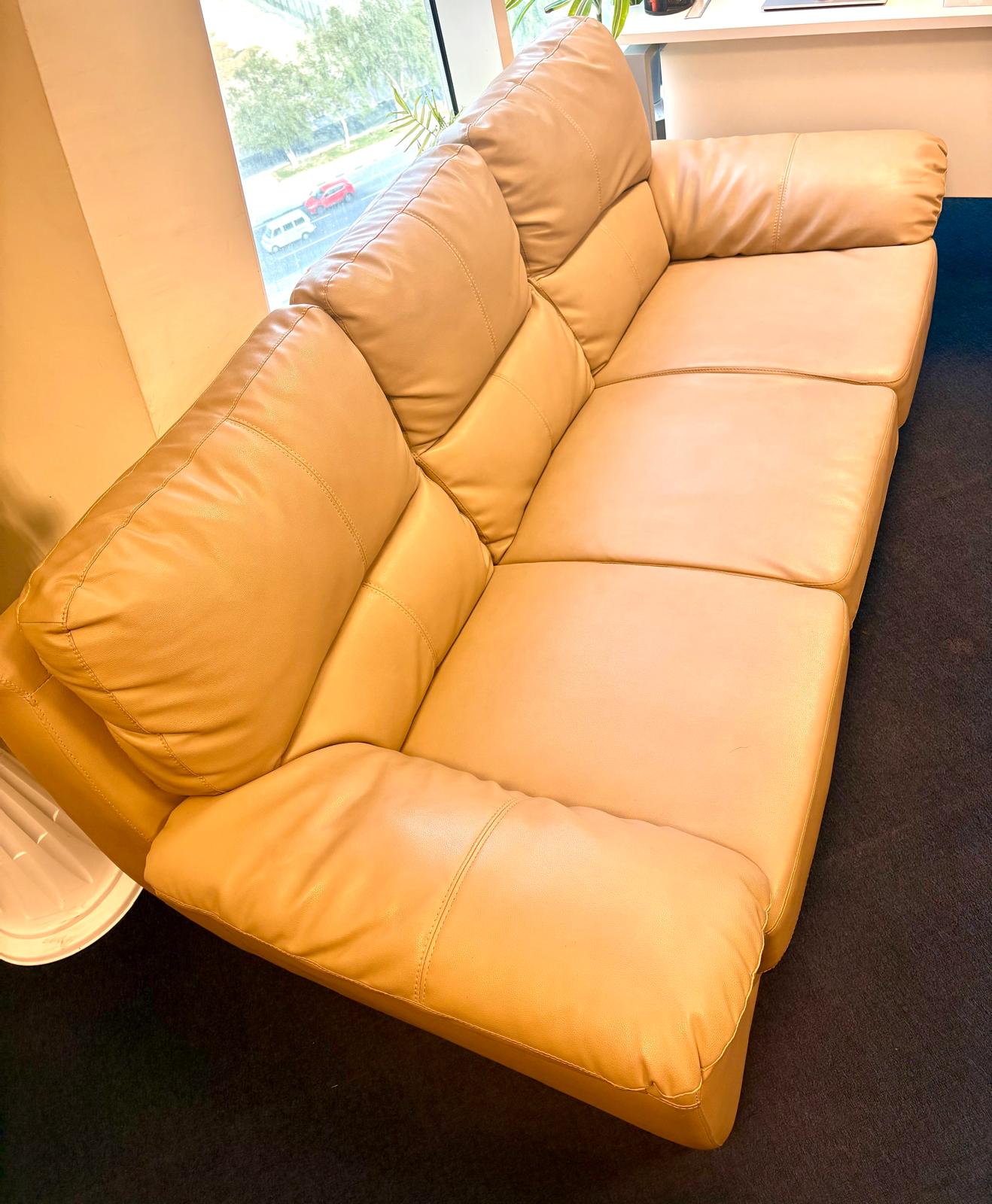 Leather sofa set (3+1+1) - Image 4