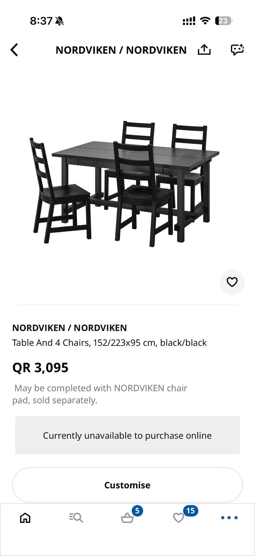 Wooden Dining Table Set/Coffee Table - - Image 8