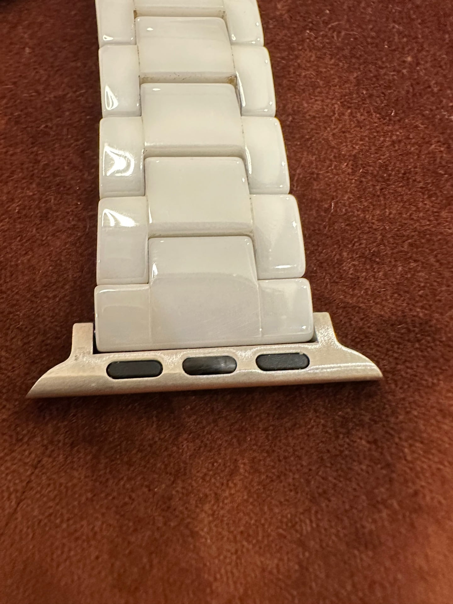 Apple watch metal band - white for Apple watch 42-46 + Ultra - Image 3