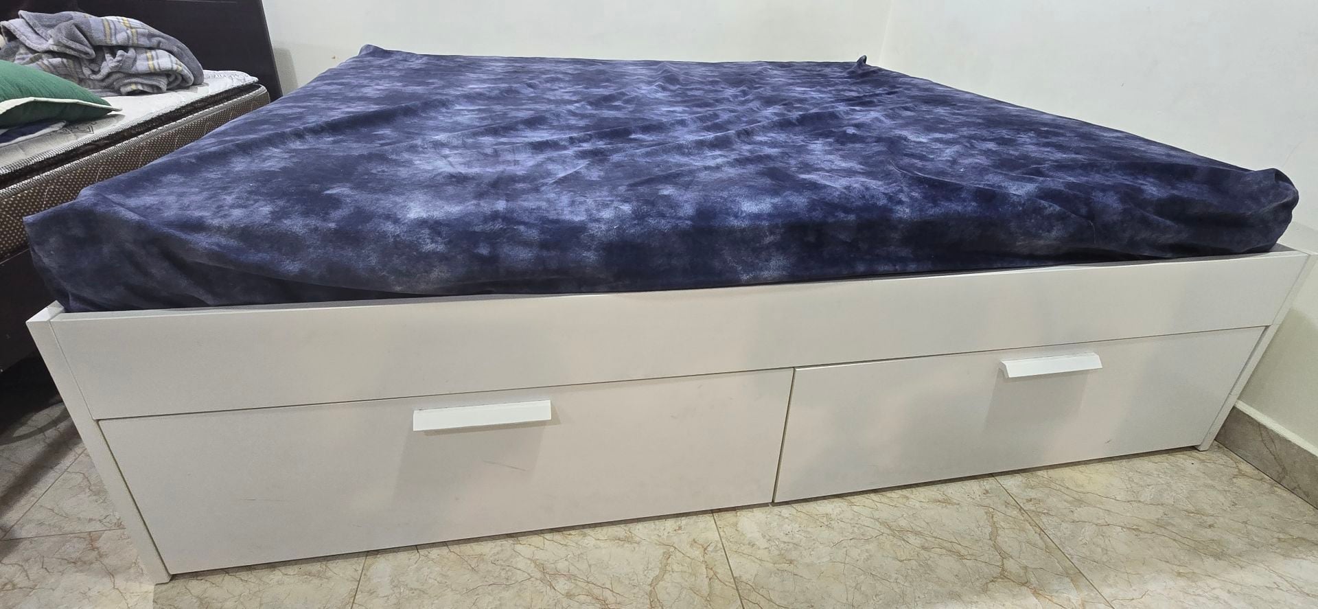  IKEA BRIMES KING BED & MATTRESS - Image 4
