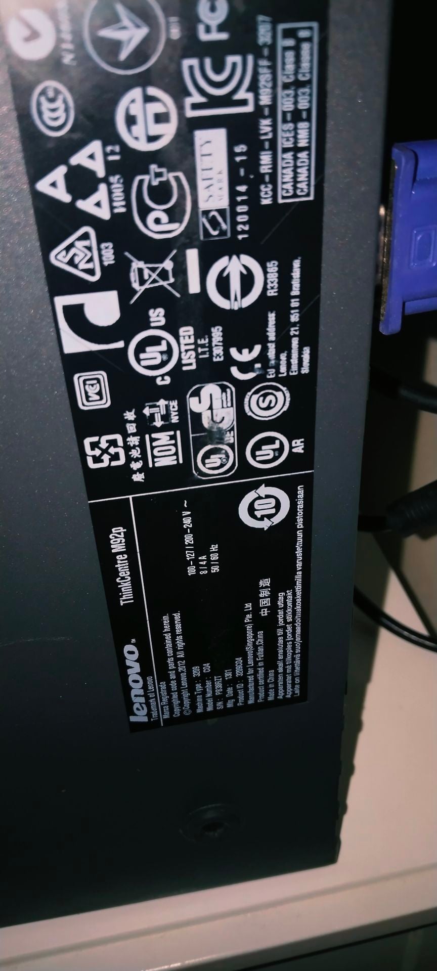 Lenovo Thinkcenter Desktop with Monitor - Image 2
