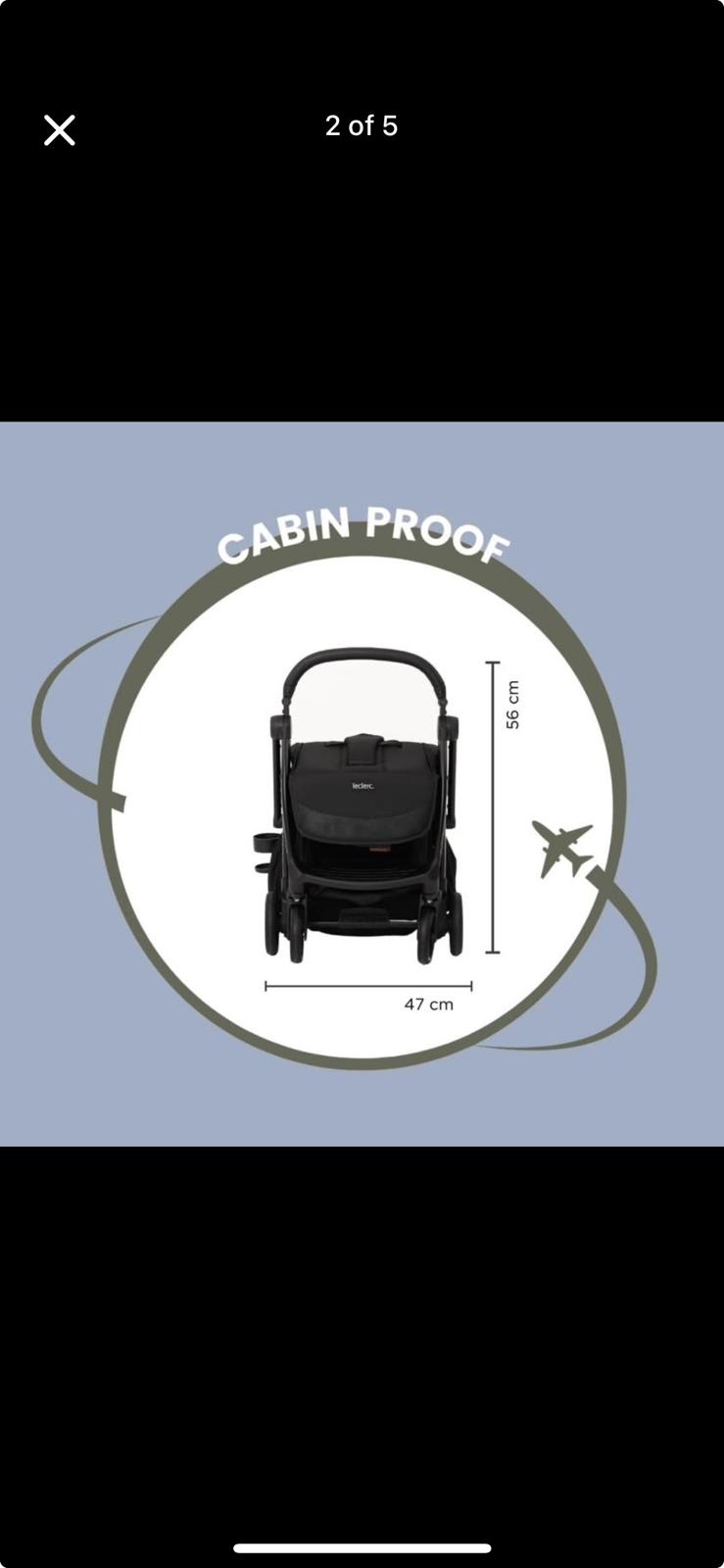 Leclerc Stroller - Magic Fold Plus (BLACK)  - Image 3
