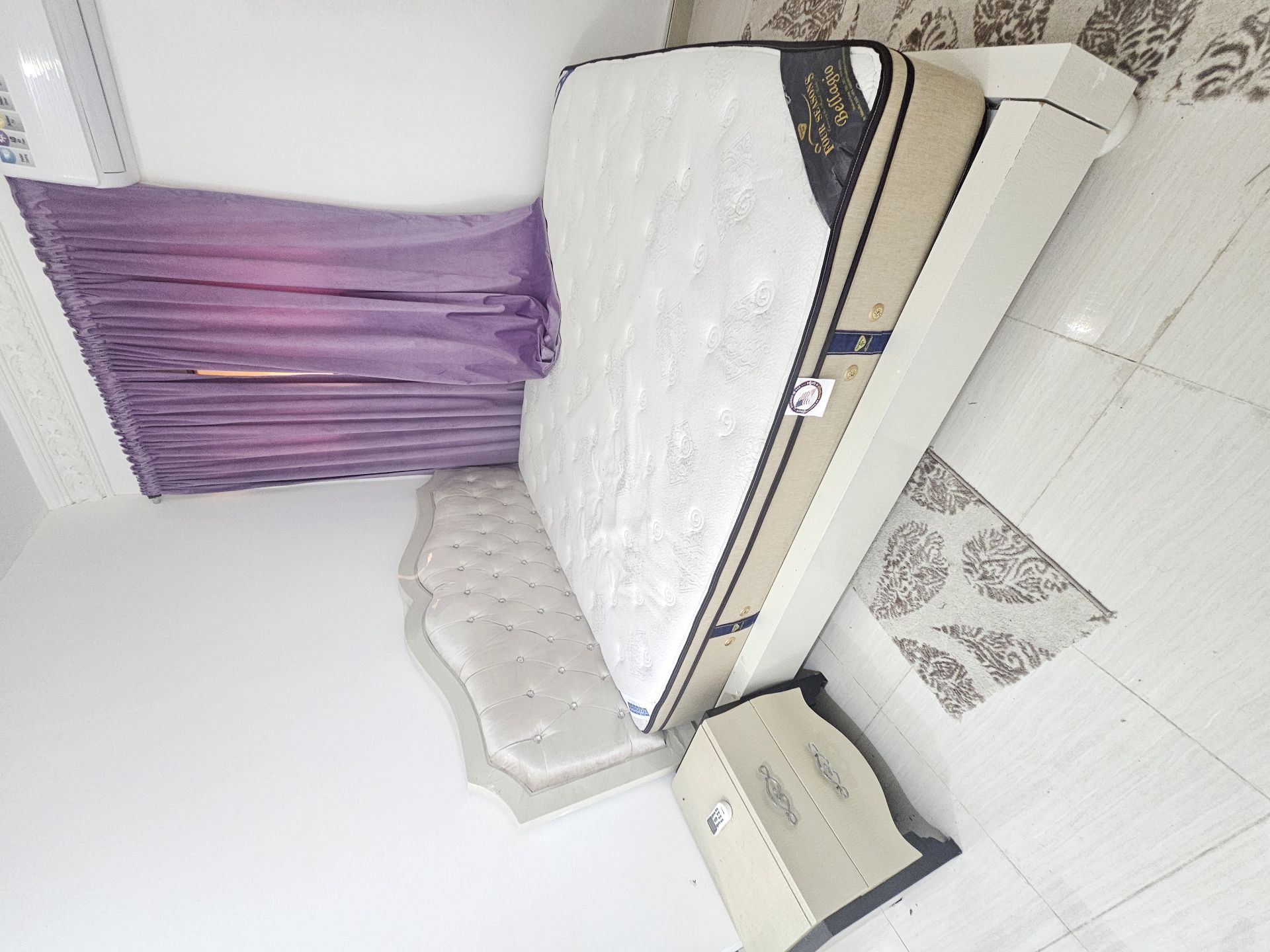 Bed with mattress, & 4door wardrobe  - Image 4