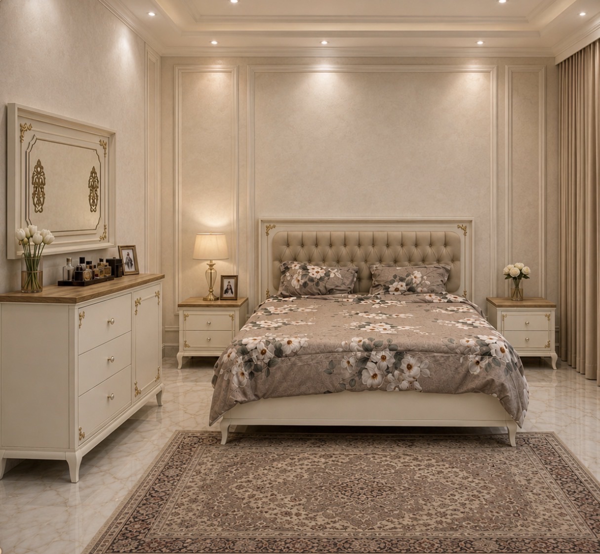 Home center 🔥master bedroom set like new condition for sale if interested call  - Image 5