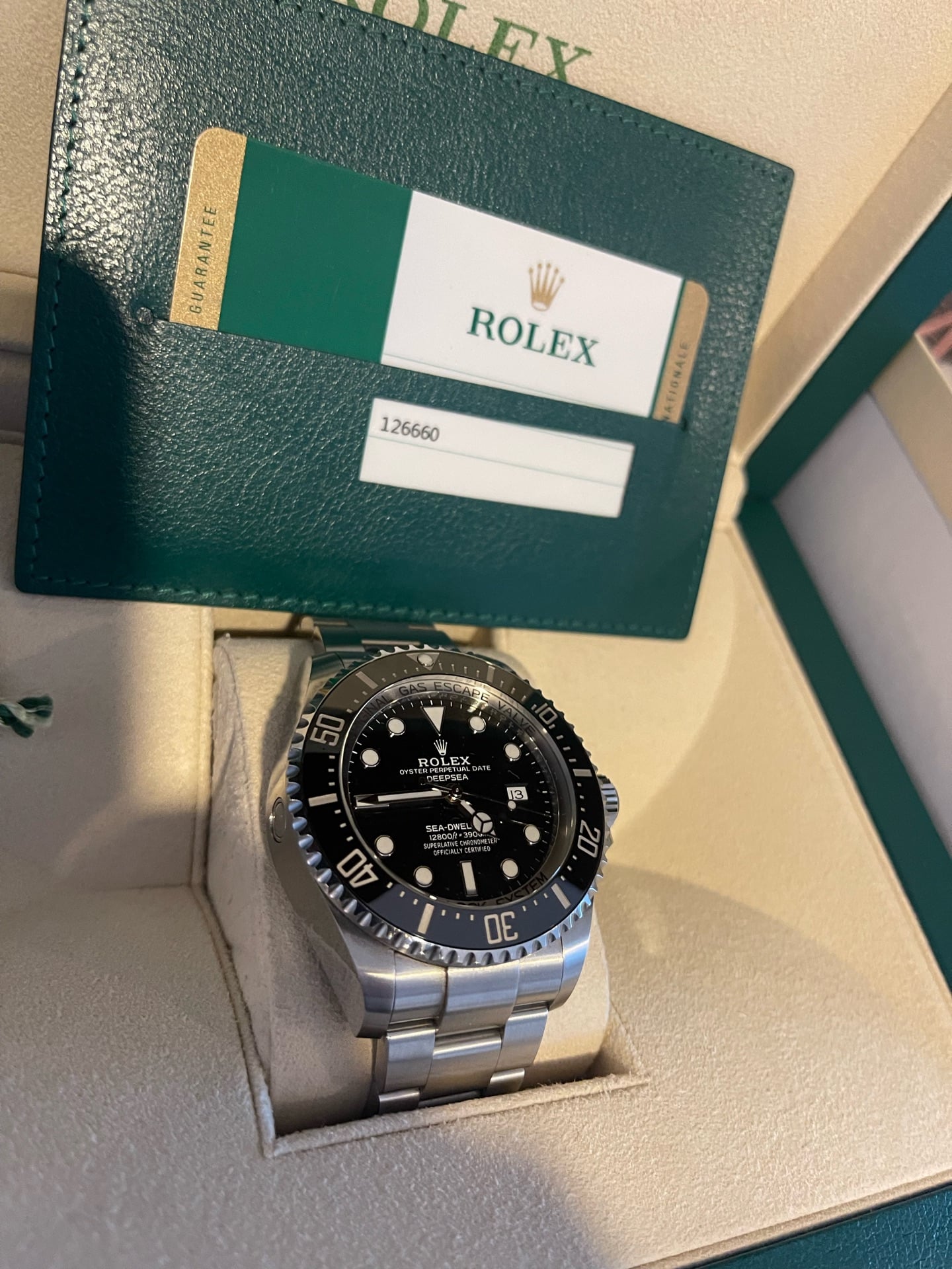 Rolex deepsea 2019 ref 126660 black. No scratches or use of wear. Like new - Image 5