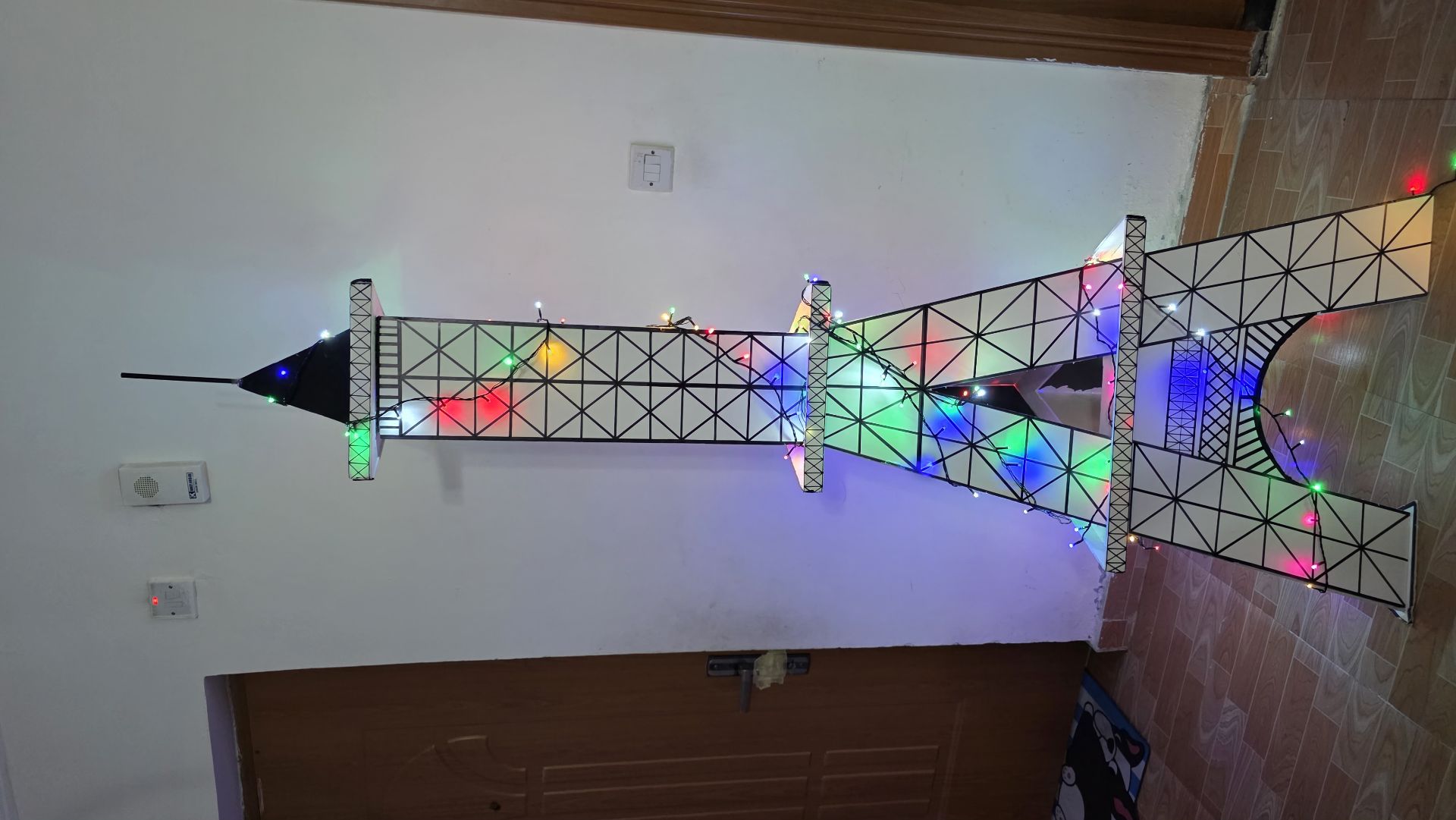 3D Backdrop Eiffel tower decor 6ft. Used for show piece orChristmas decorations  - Image 2