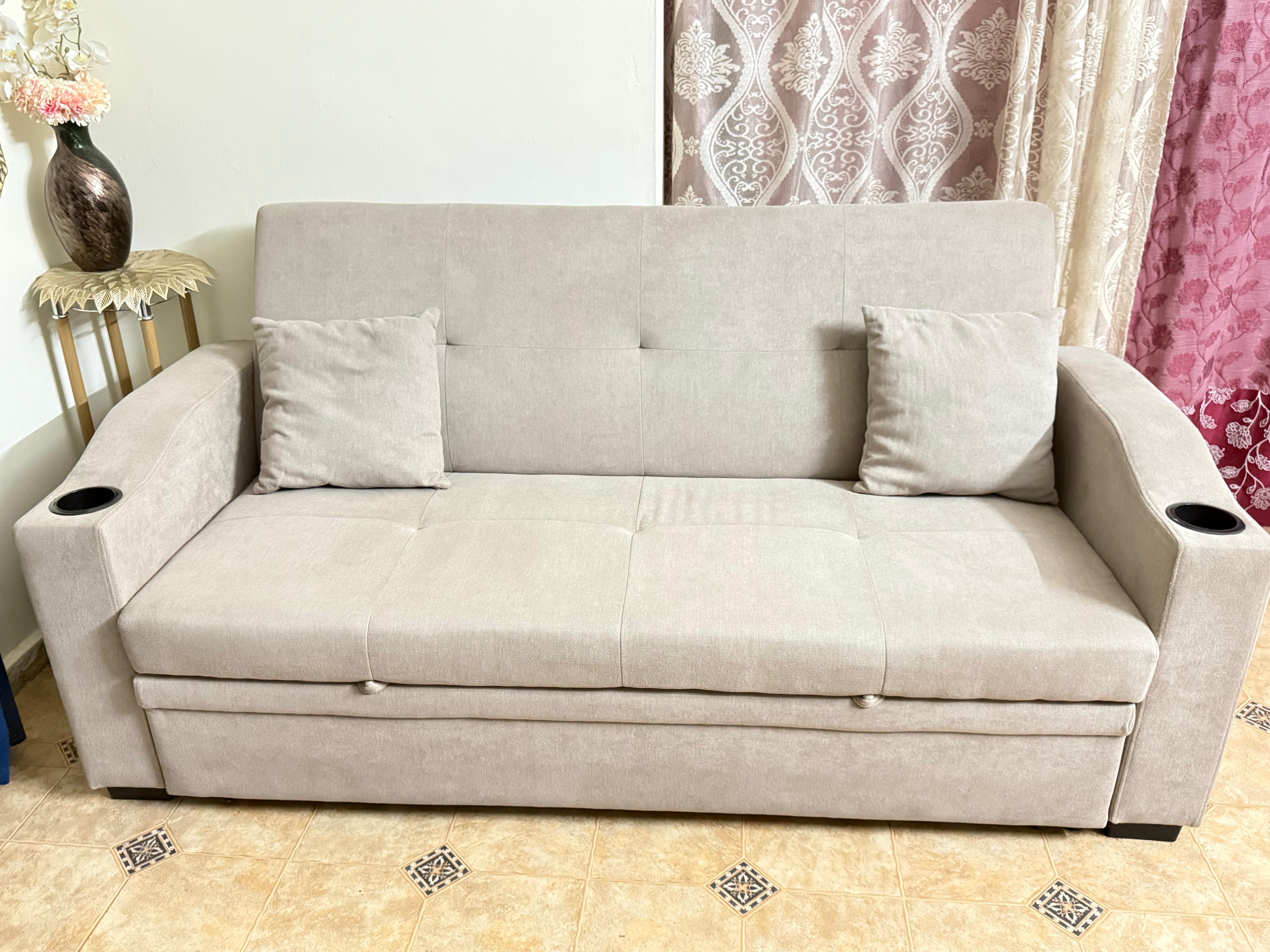 3 Seater Sofa Bed From Home Centre - Image 1