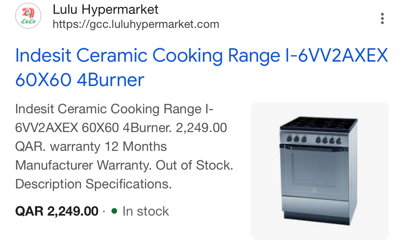 indesit electric cooking range owen stove ceramic  - Image 5