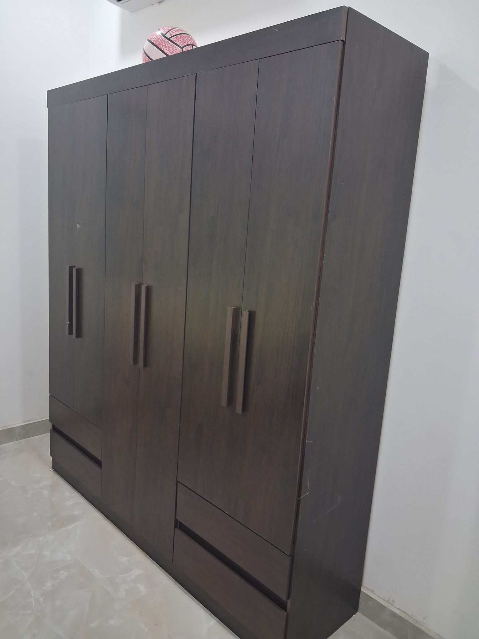 Wardrobe and queen bed with mattetess - Image 1