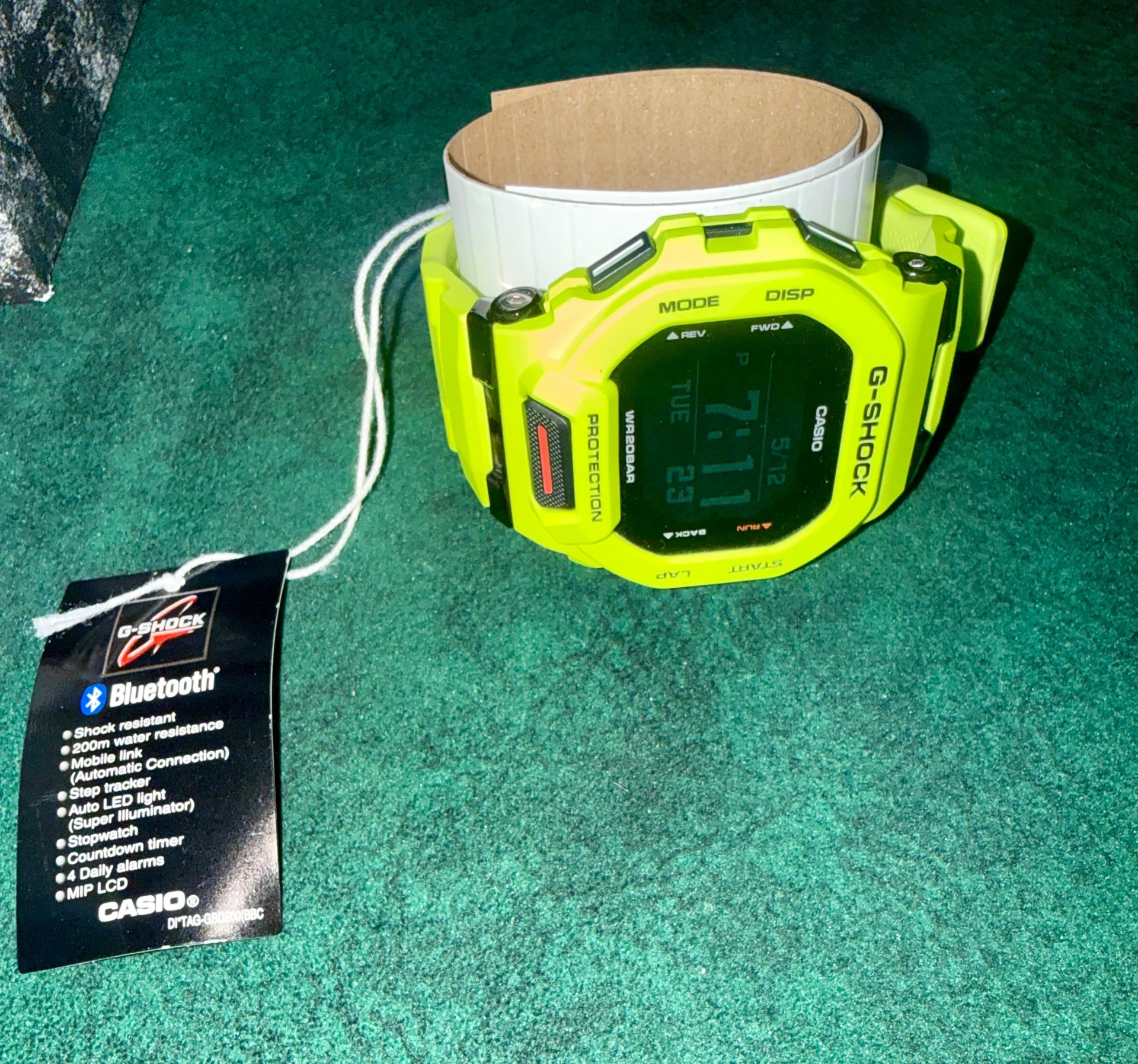 Brand new G-Shock GBD-200-9DR Neon Green / Lime color - Image 4