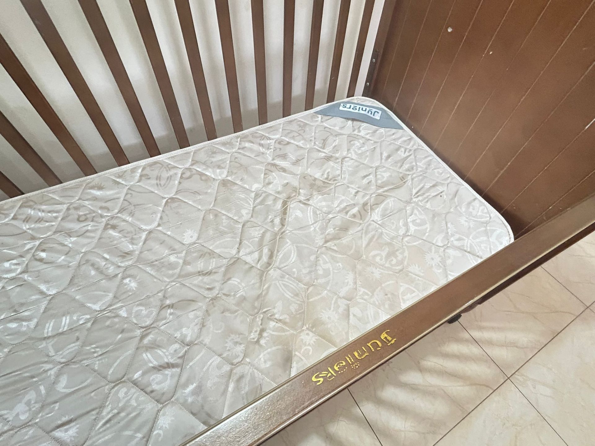 For Sale – Junior Brand Baby Crib with Mattress - Image 3