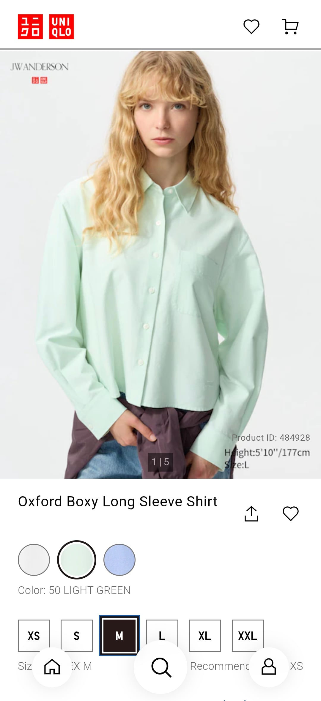 Uniqlo (JWA) Oxford Boxy Long Sleeves - Image 3