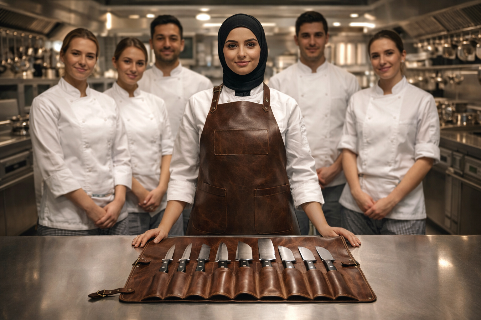 The Artisan Chef Signature Set - Hand Stitched Leather - Image 3