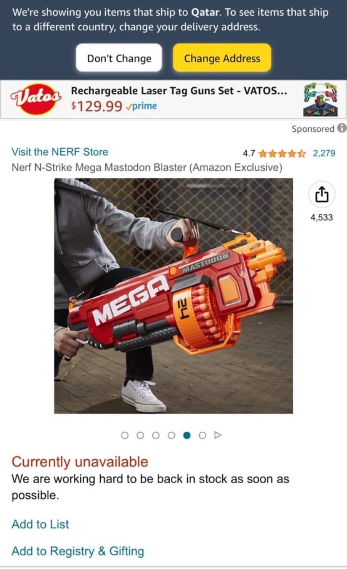 Nerf N-Strike Mega Mastodon Blaster  - Image 2