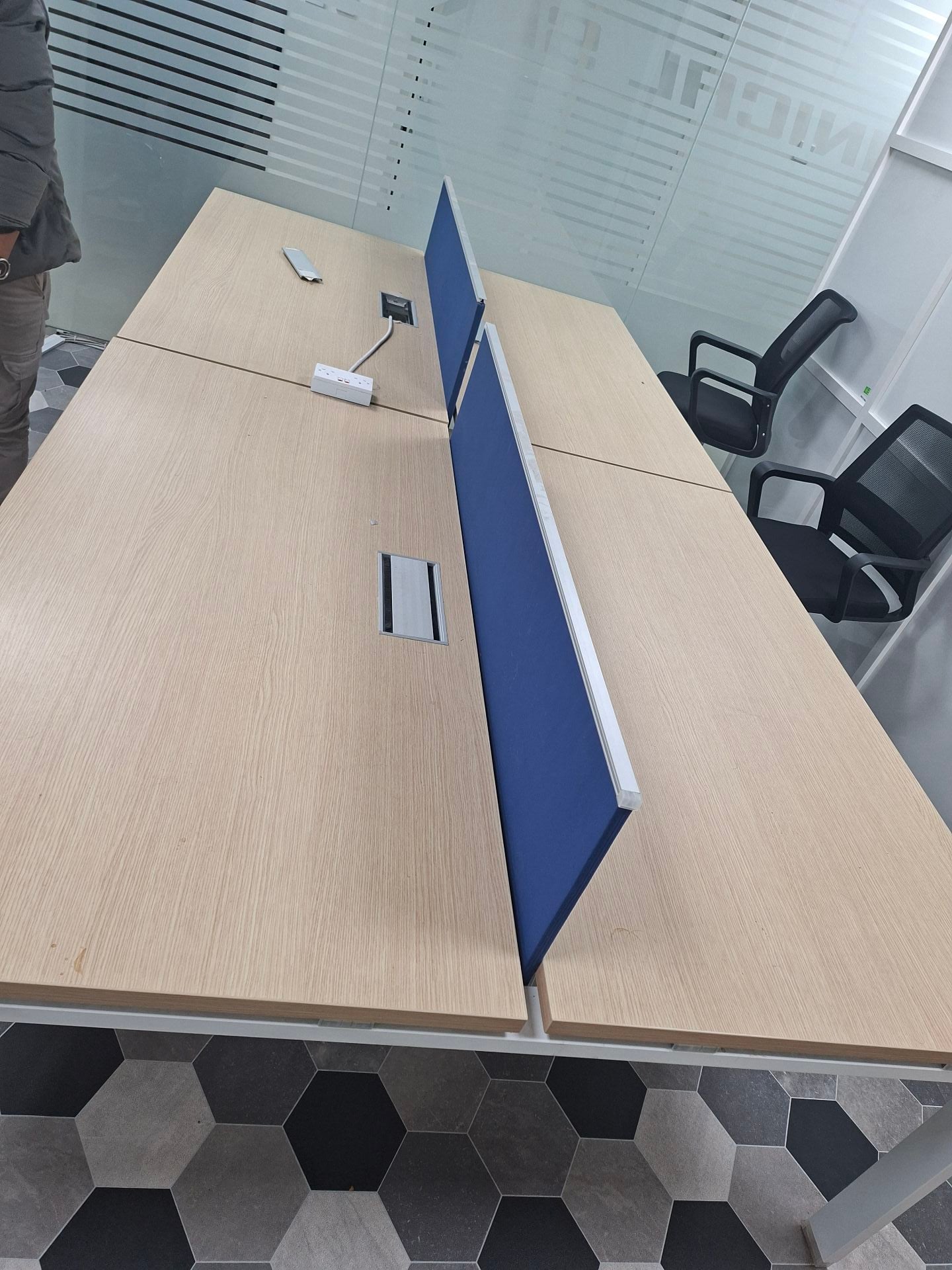 Work Station and Glass Table for sale  - Image 2