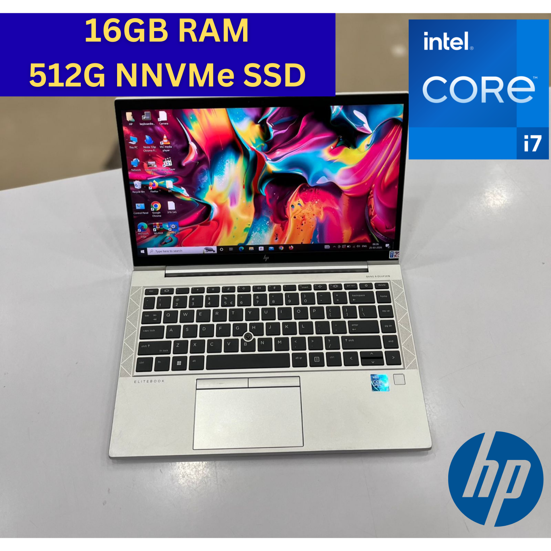 Core i7 HP Premium Elitebook Slim Laptop - Image 1
