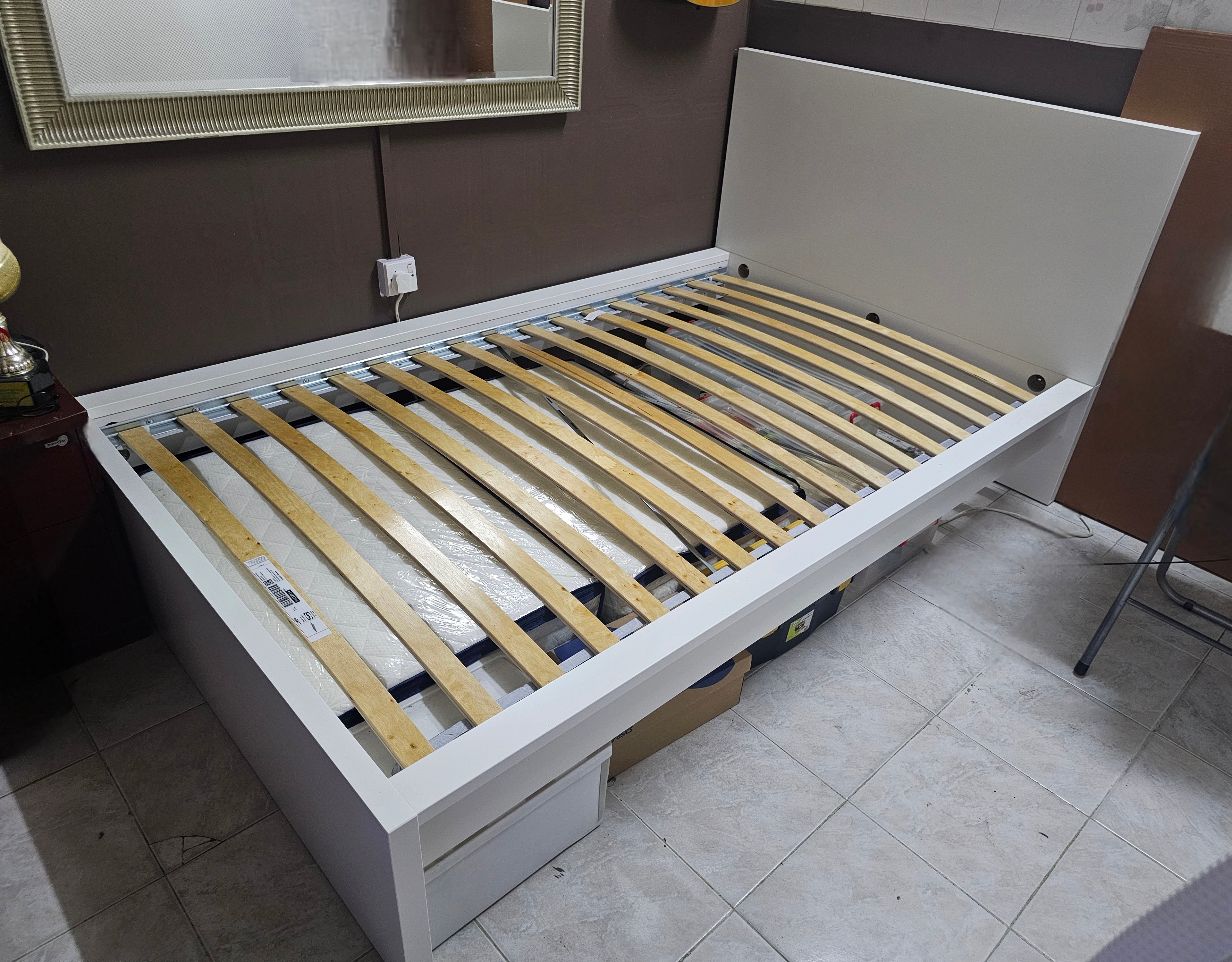 3 months used Ikea Frame and mattress - Image 1