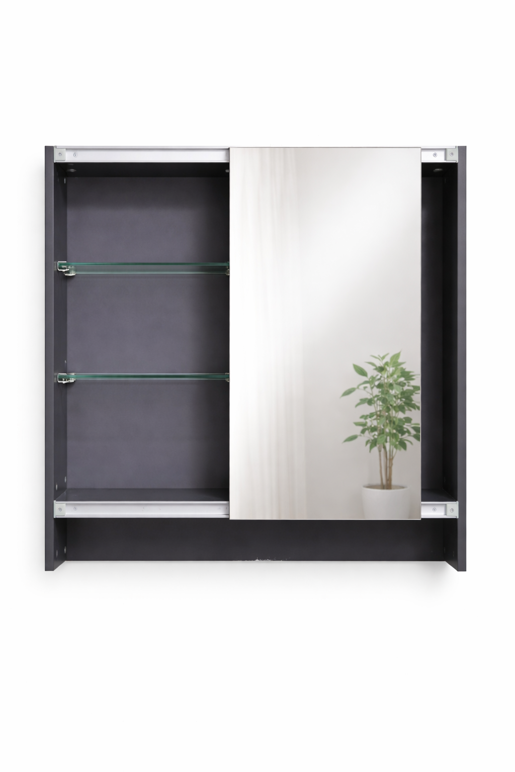 Wall Mounted Mirror Cabinet with Sliding Door - Image 4