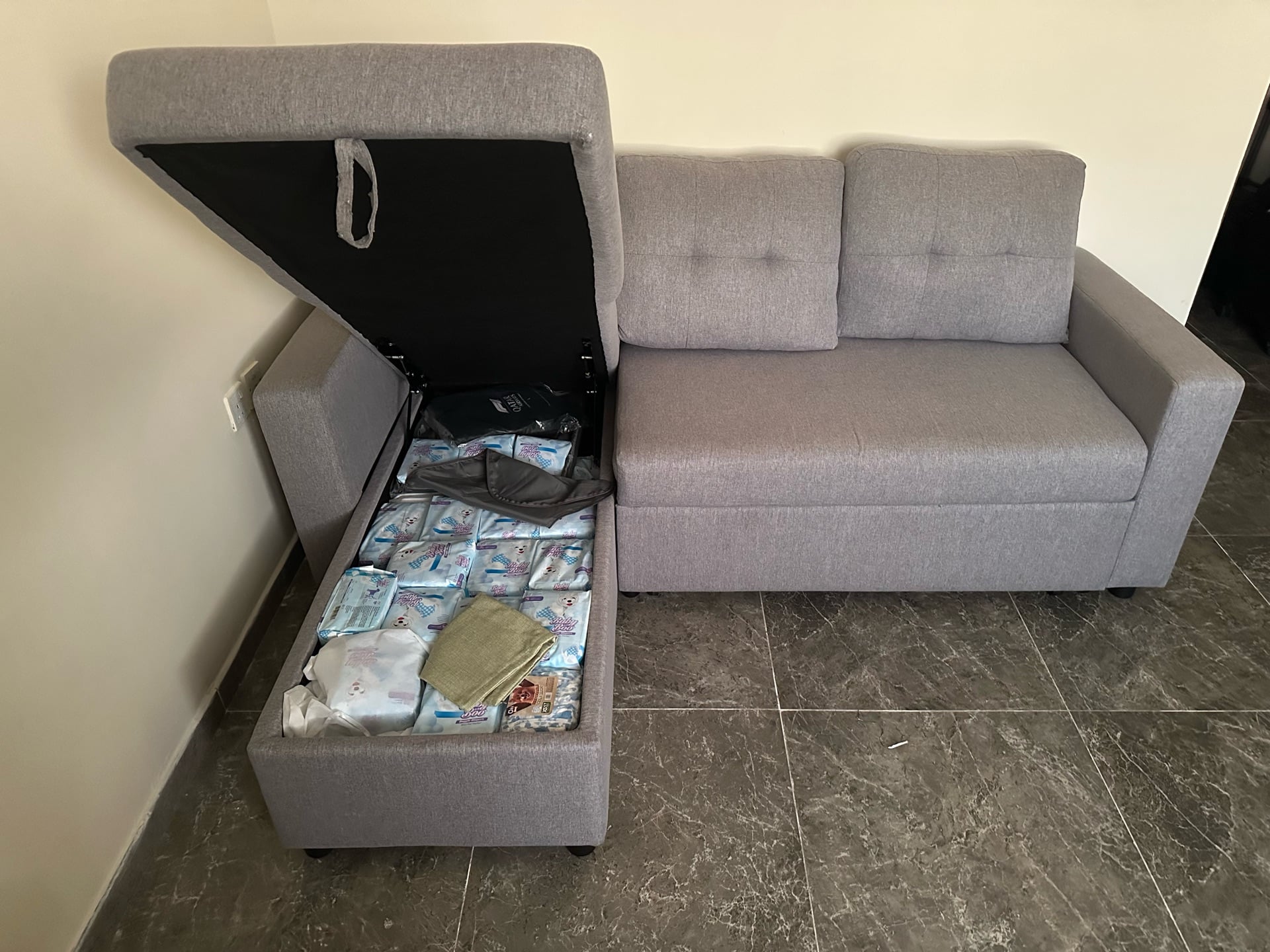 Sofa Bed W/ Storage - Image 2