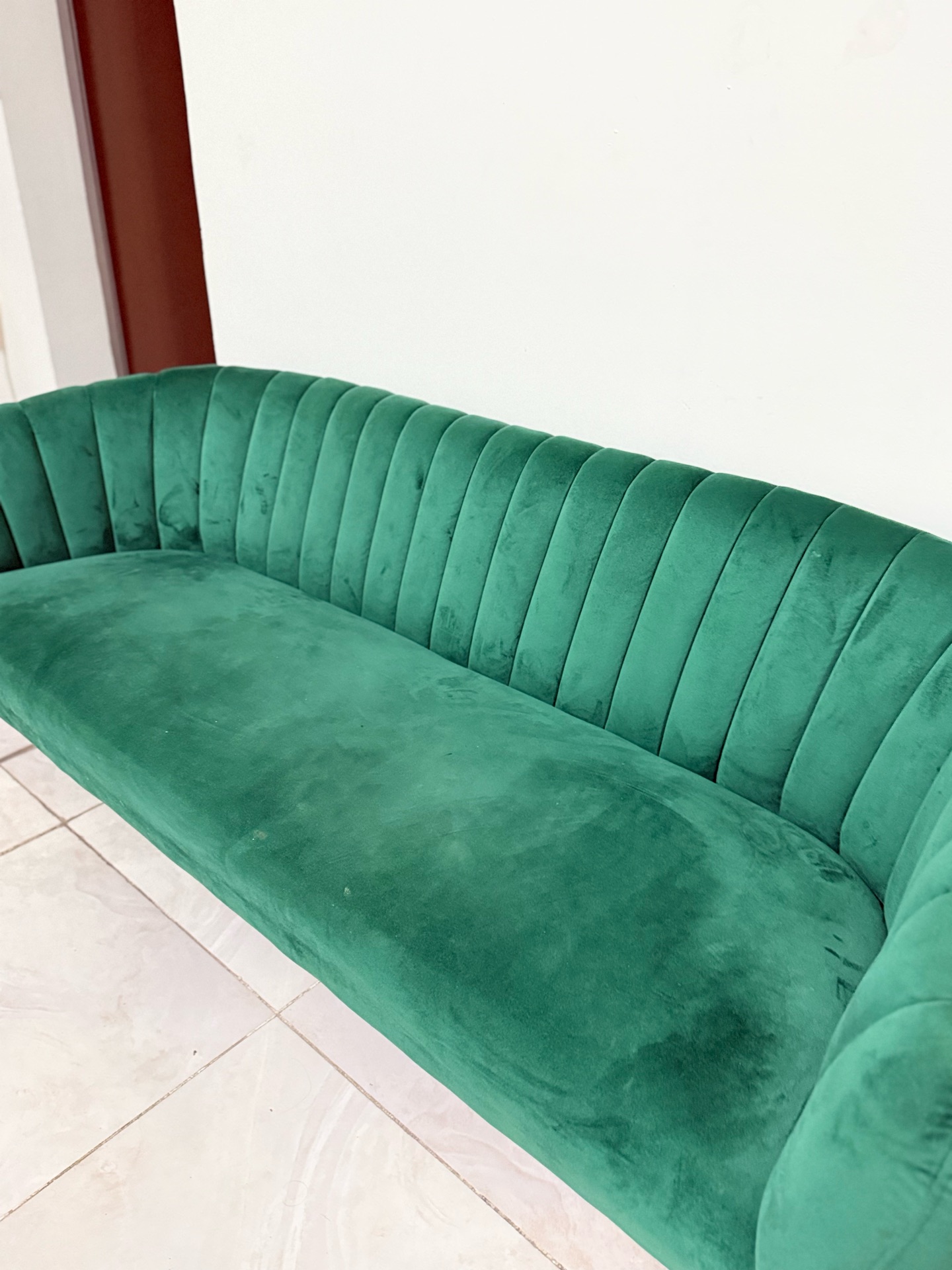 Sofa- Green Velvet  - Image 3