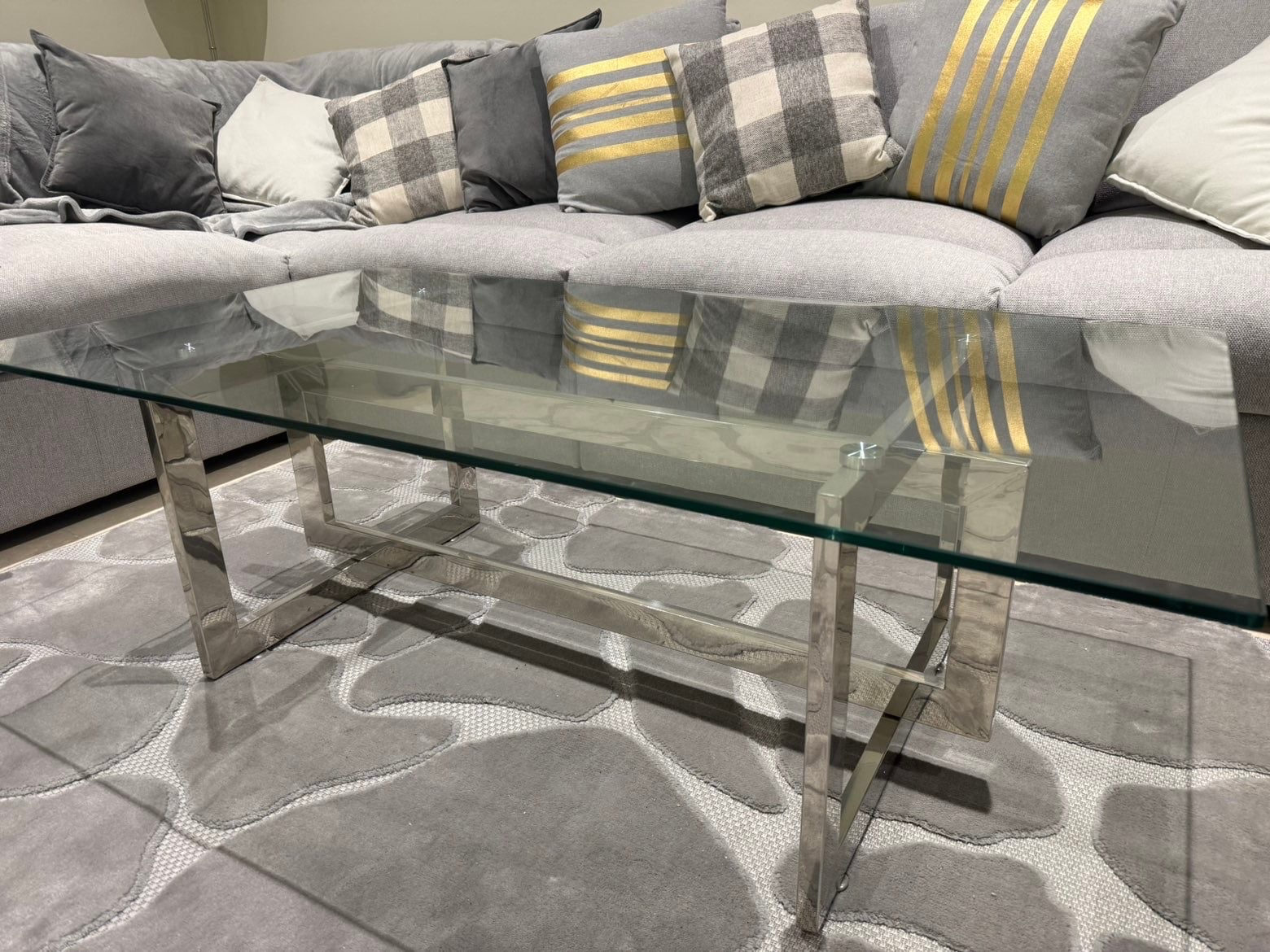 Glass coffee table & side table - Image 1