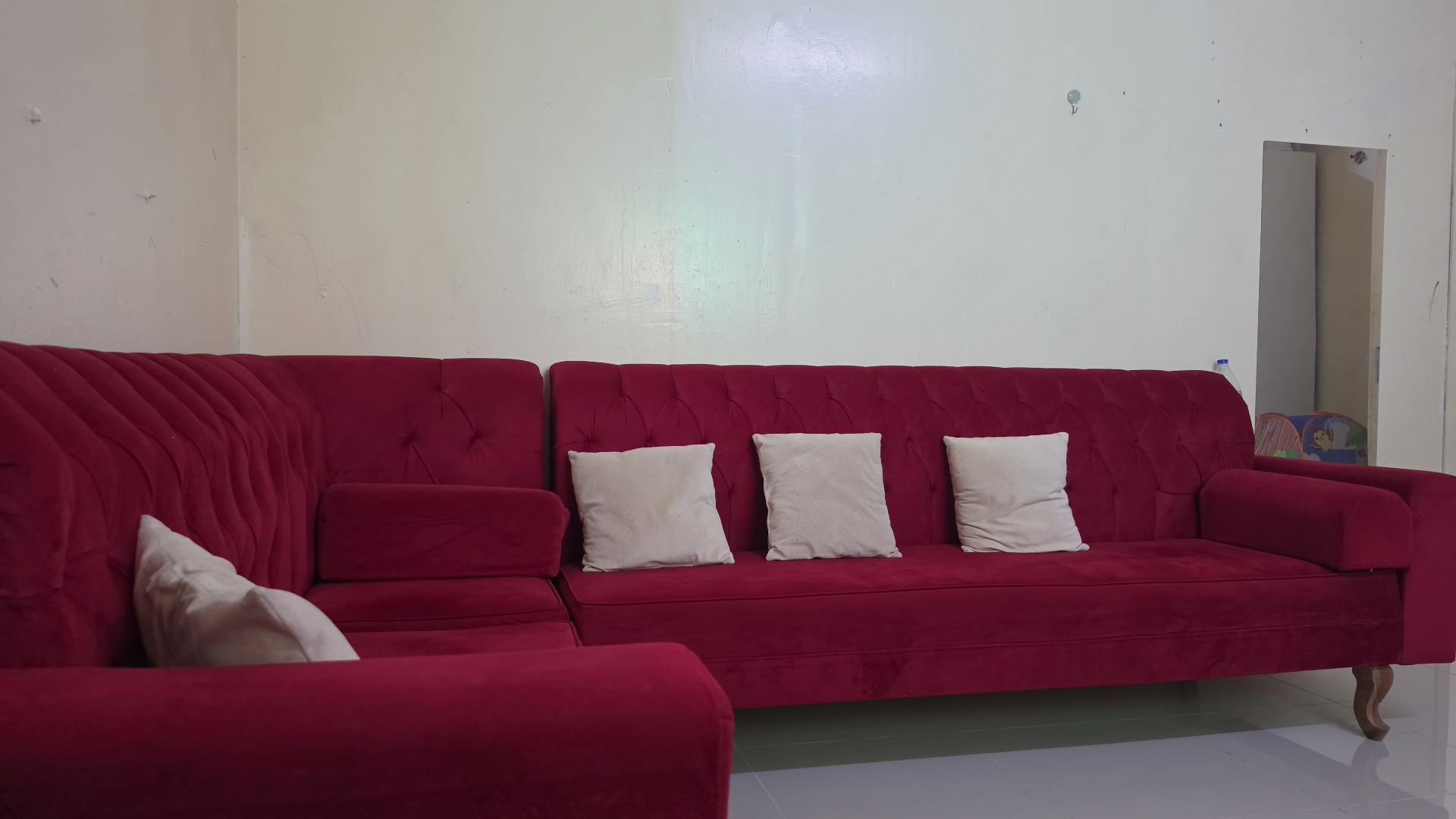 L SHAPE SOFA VERY GOOD CONDITION 🛋️✨ #LShapeSofa #GoodCondition #FurnitureSale - Image 1