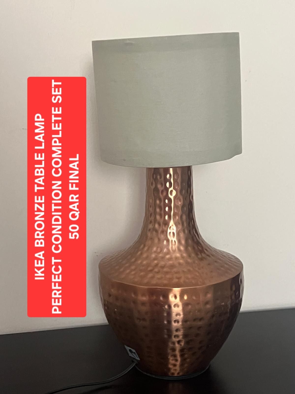 Table lamp bronze full set - Image 2