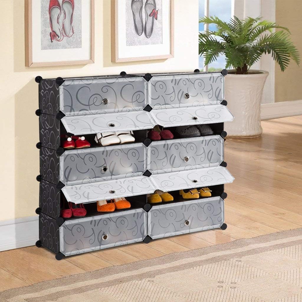 Shoe Rack 2 Column 5 Layer - Image 1