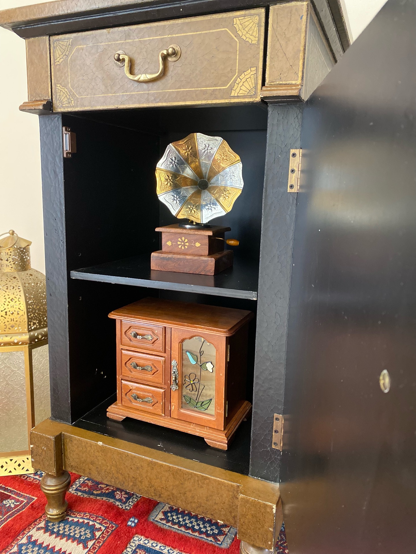 Antique buffet  and hall way tables - Image 6