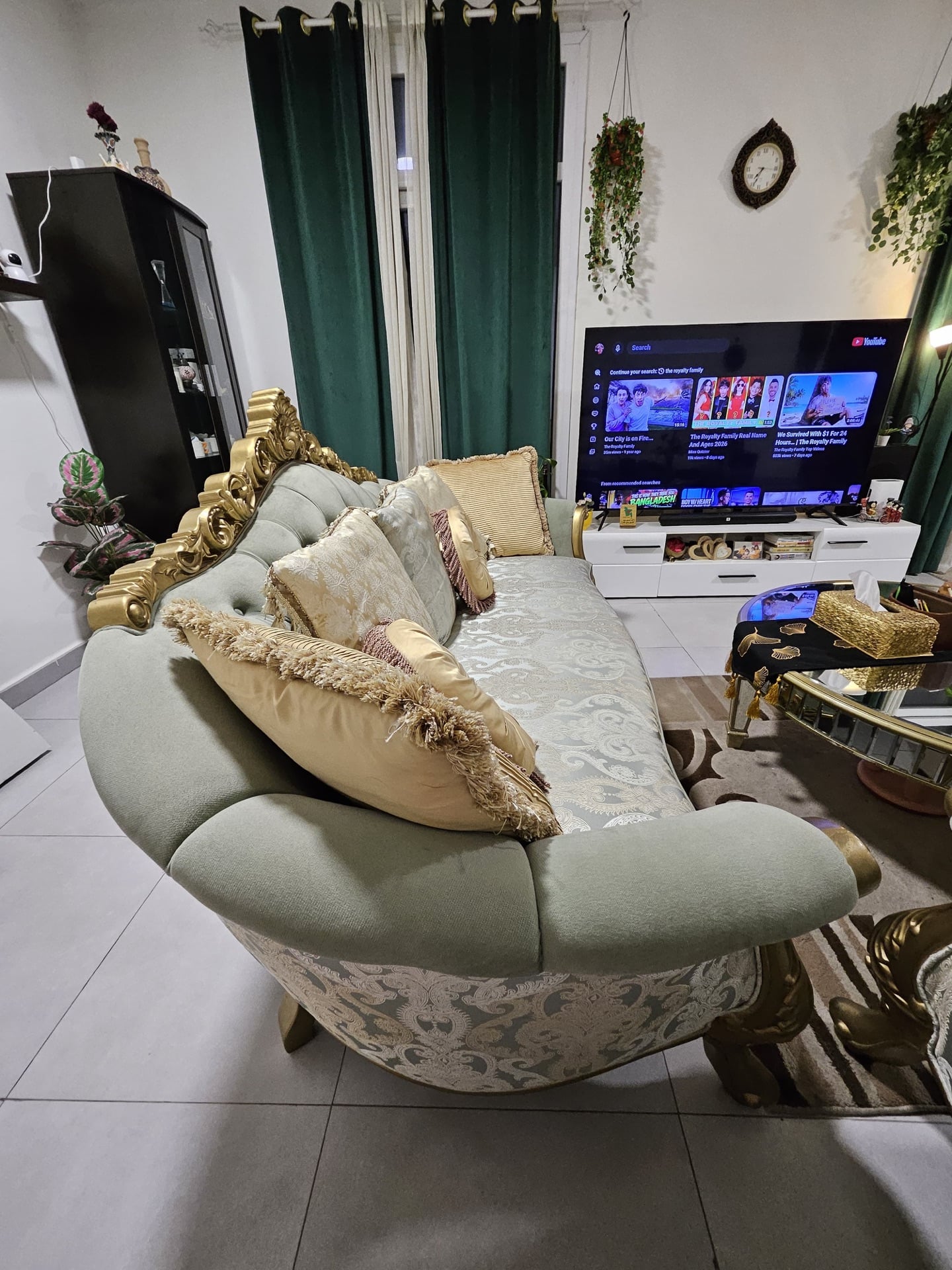 URGENT SALE: 2 pcs 3 Seater luxury Fabric Sofa - Image 3