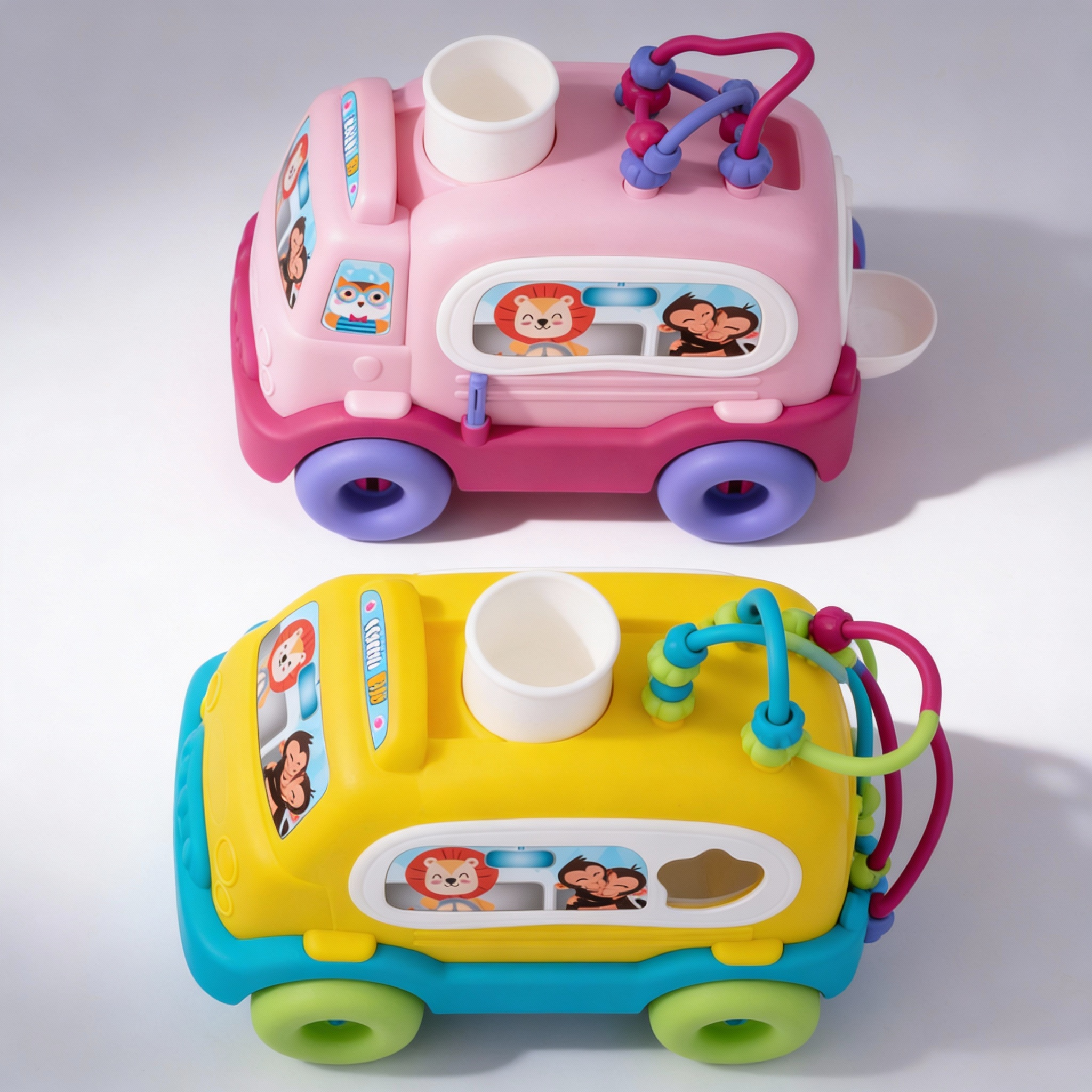 School Bus Shape Sorter Activity Toy - Image 1