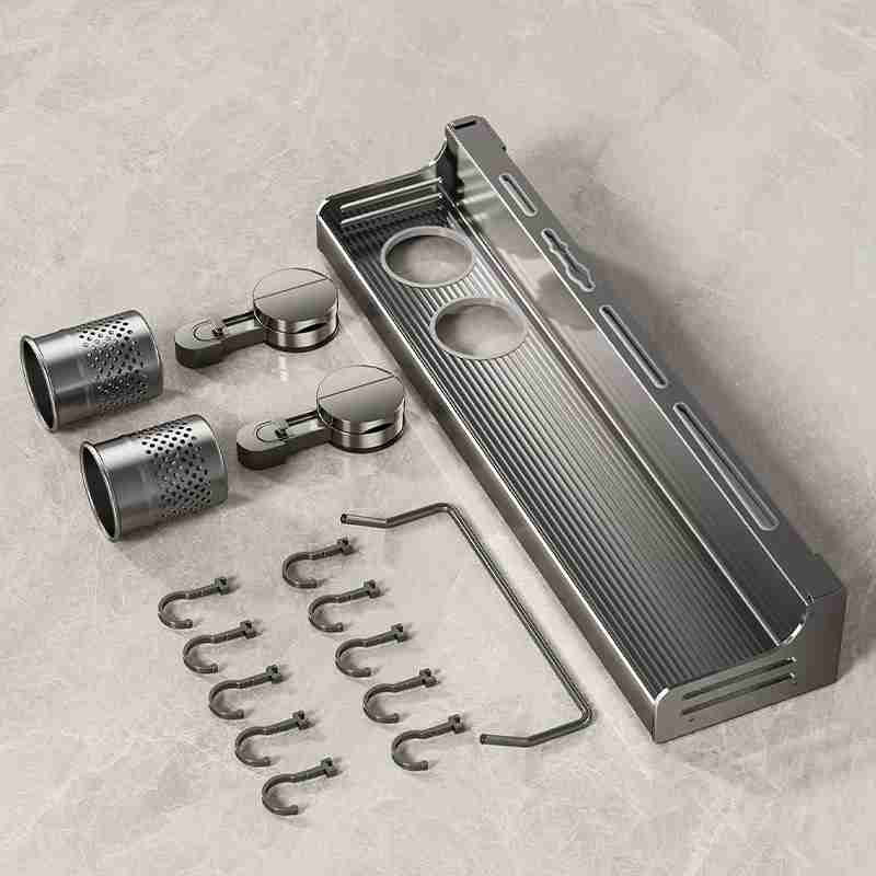Multi-Functional Kitchen Storage Rack Wall Hanging Condiment Tray - Image 6